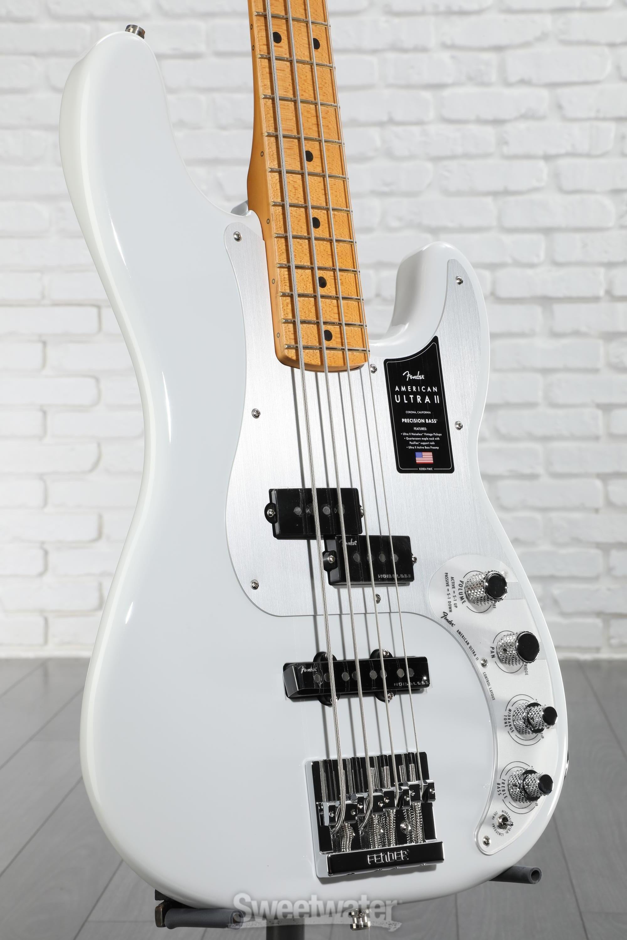 Fender American Ultra II Precision Bass - Avalanche | Sweetwater