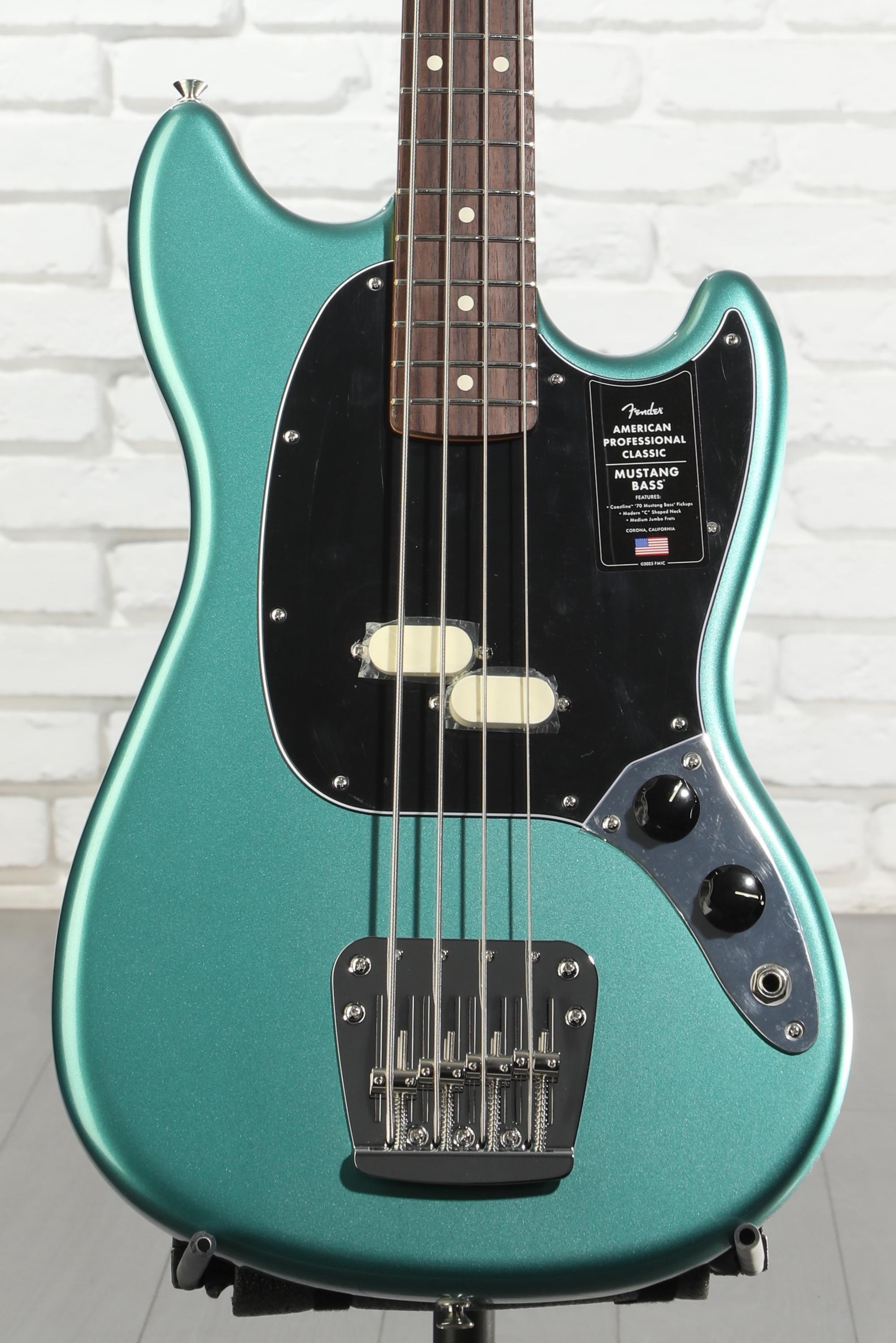 Fender American Professional Classic Mustang Bass - Faded Sherwood