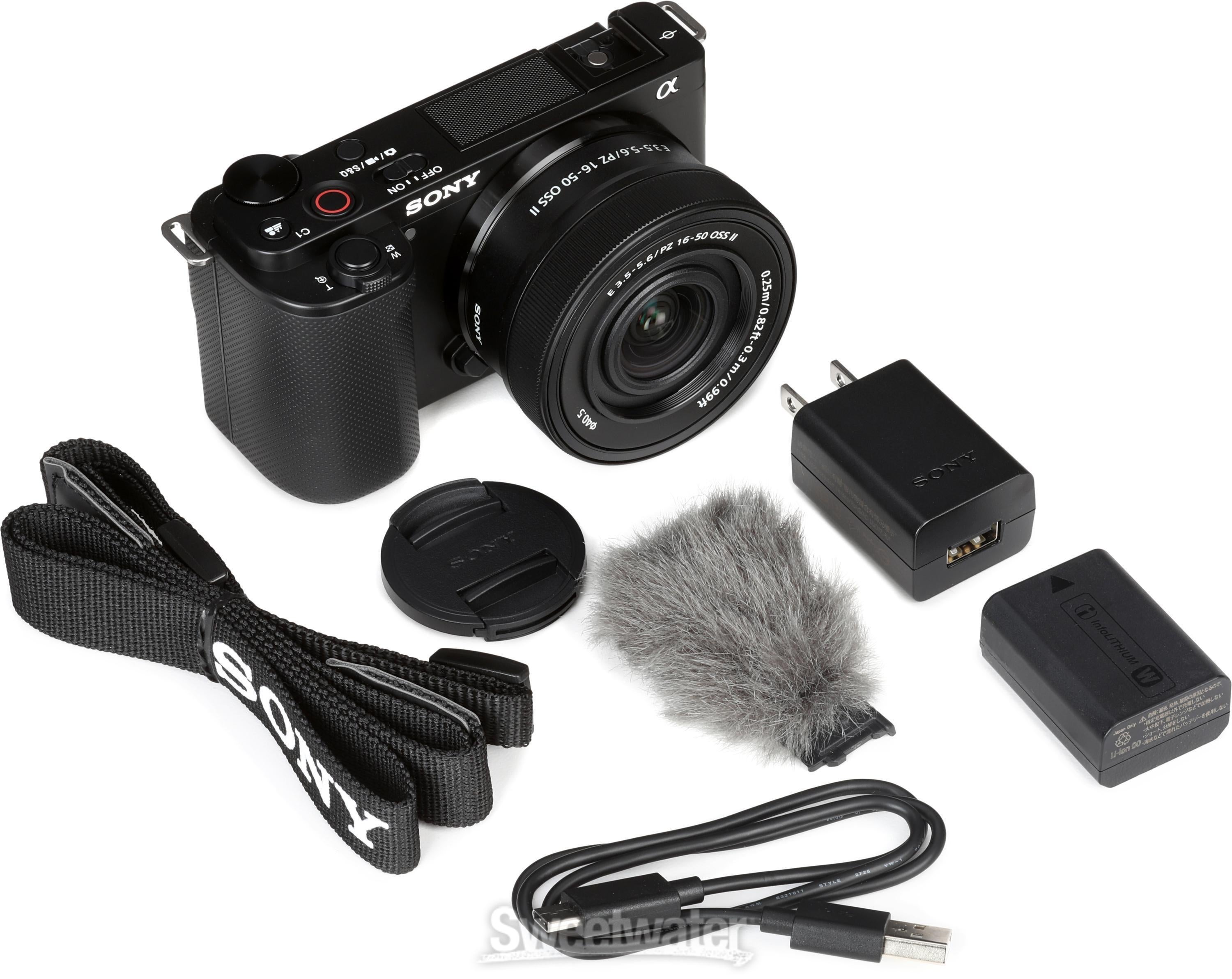 Sony Alpha ZV-E10 Mirrorless Vlog Camera with 16-50mm Lens Kit