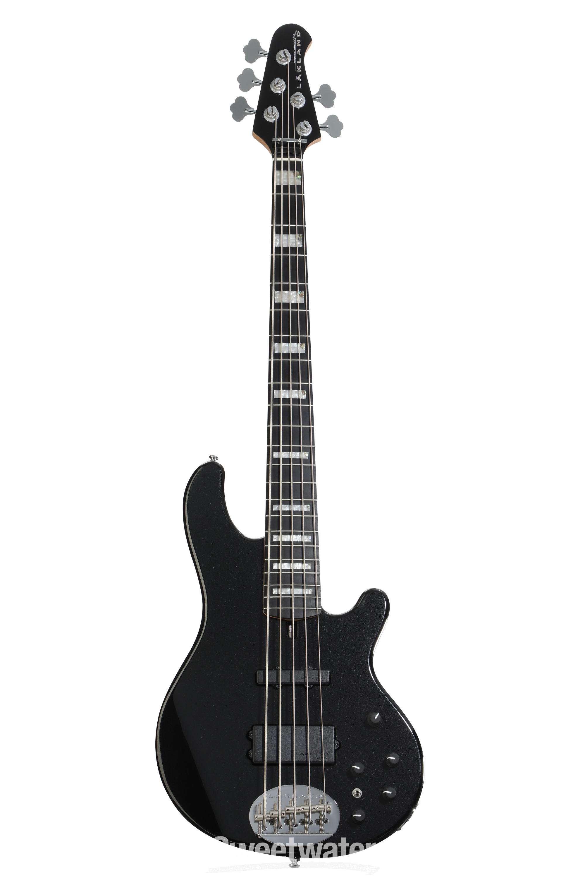 Lakland Skyline 55-02 Custom Bass Guitar - Black Sparkle with