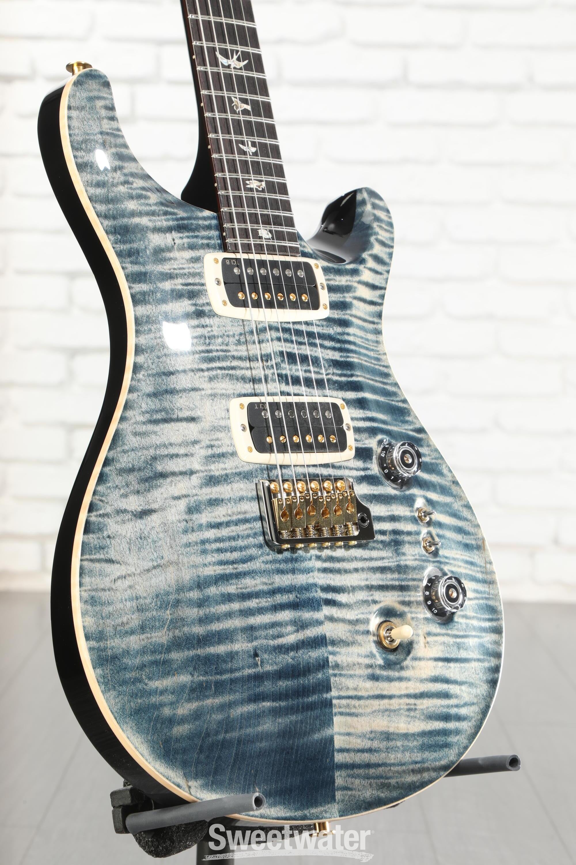 PRS Custom 24-08 10-Top Electric Guitar - Faded Whale Blue/Black
