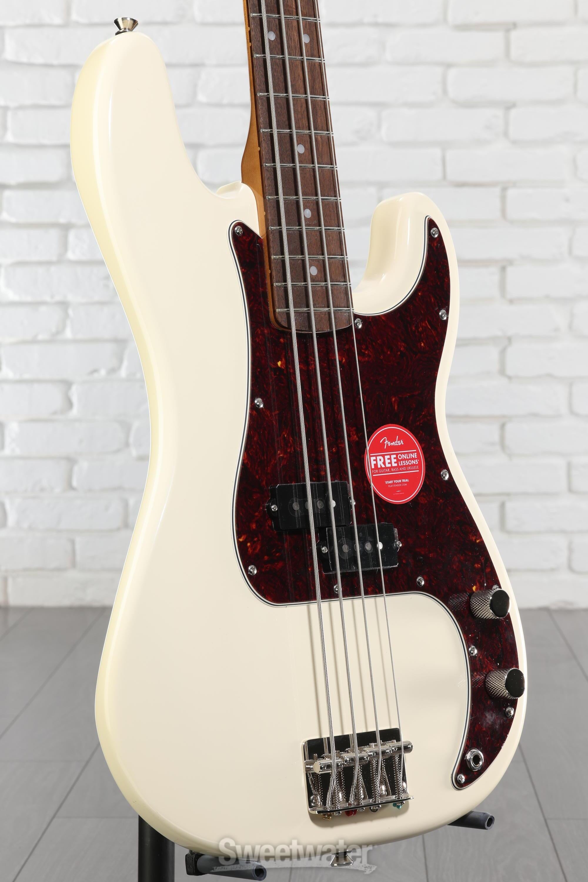 Squier Classic Vibe '60s Precision Bass - Olympic White | Sweetwater