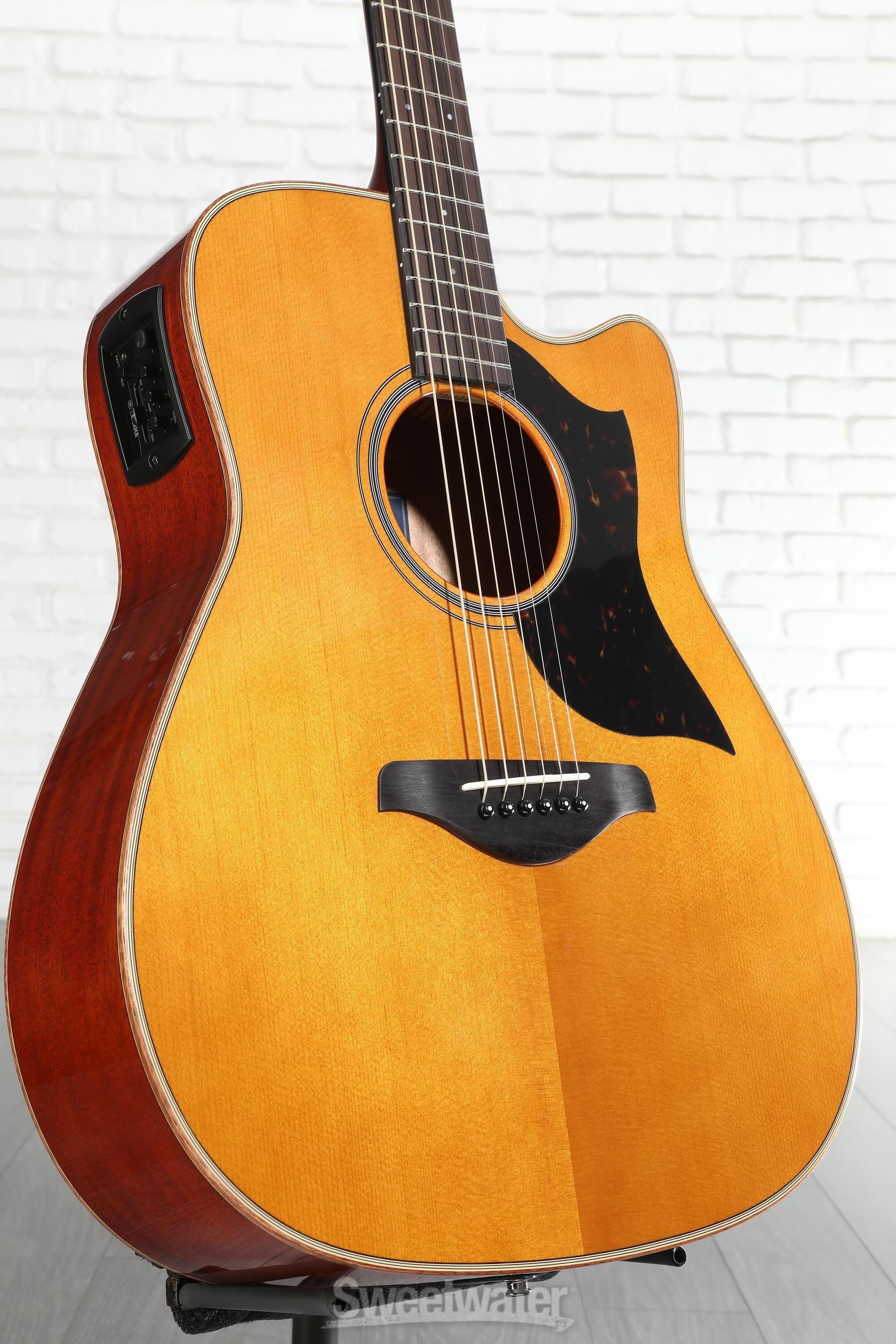 Yamaha A1M Acoustic-electric Guitar - Vintage Natural | Sweetwater