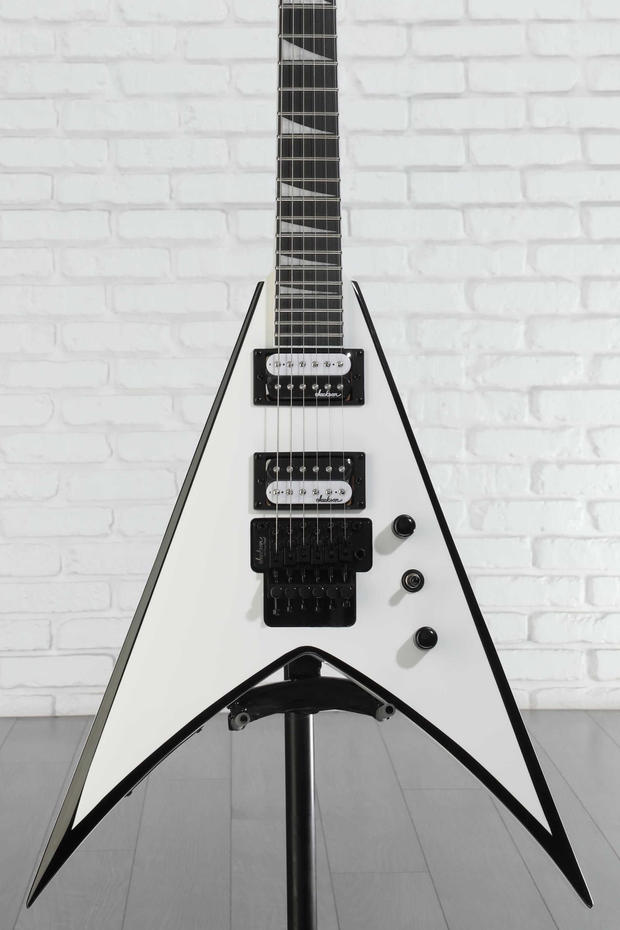 Jackson JS Series King V JS32 - White with Black Bevels