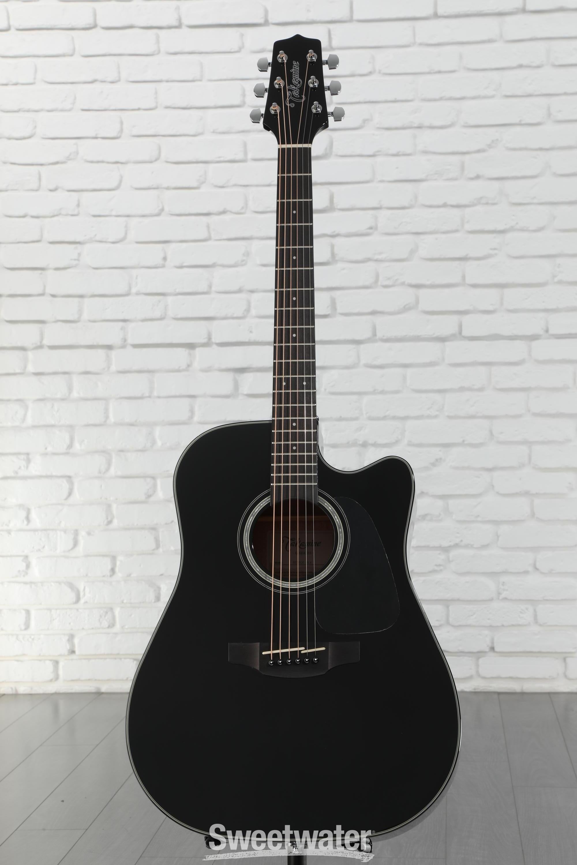 Takamine タカミネ GD30CE 袋付き Takamine GD30CE Acoustic-Electric Guitar - Black | Sweetwater