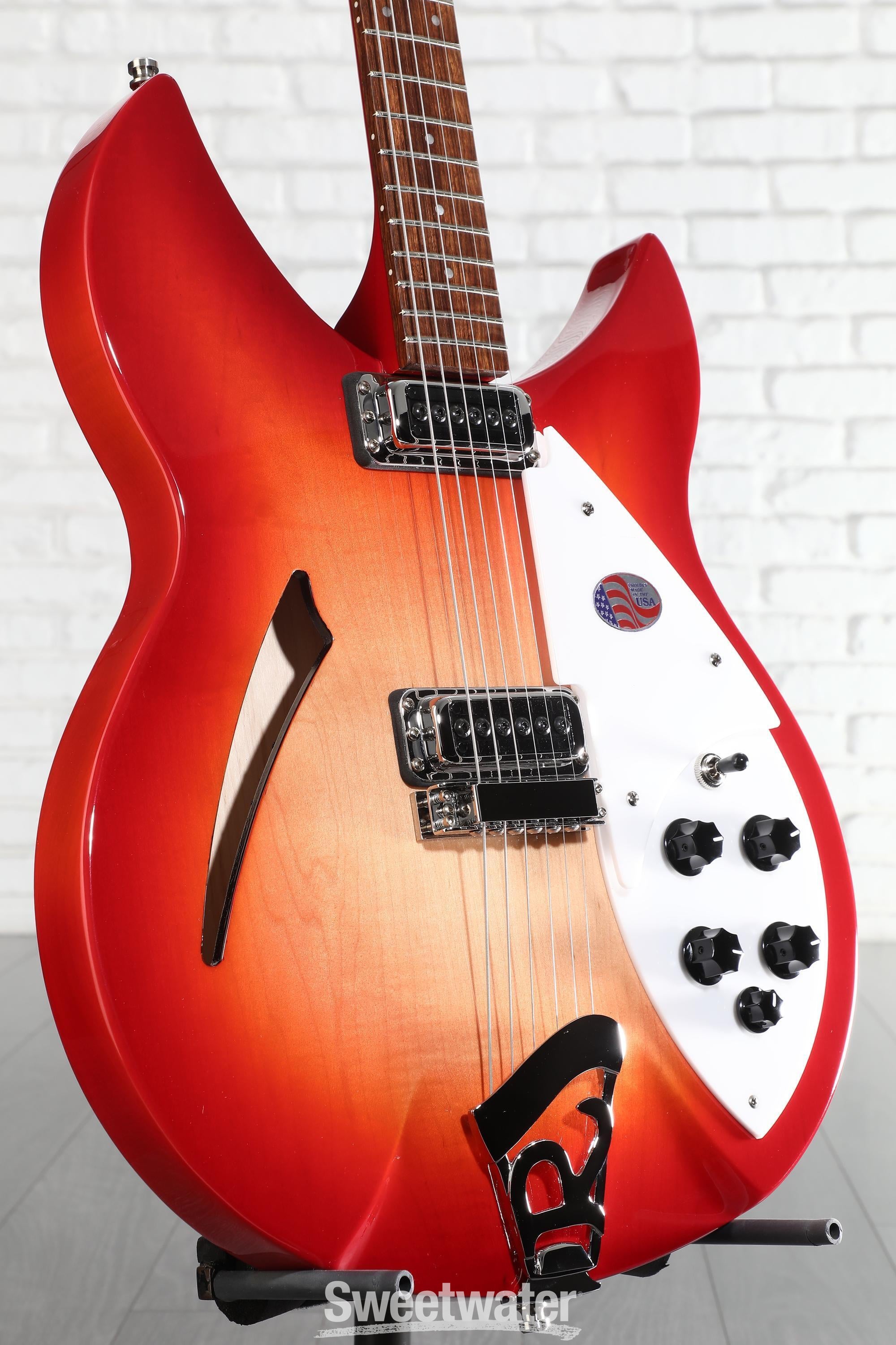 Photo of Rickenbacker 330 Thinline Semi-Hollow Electric Guitar - Fireglo