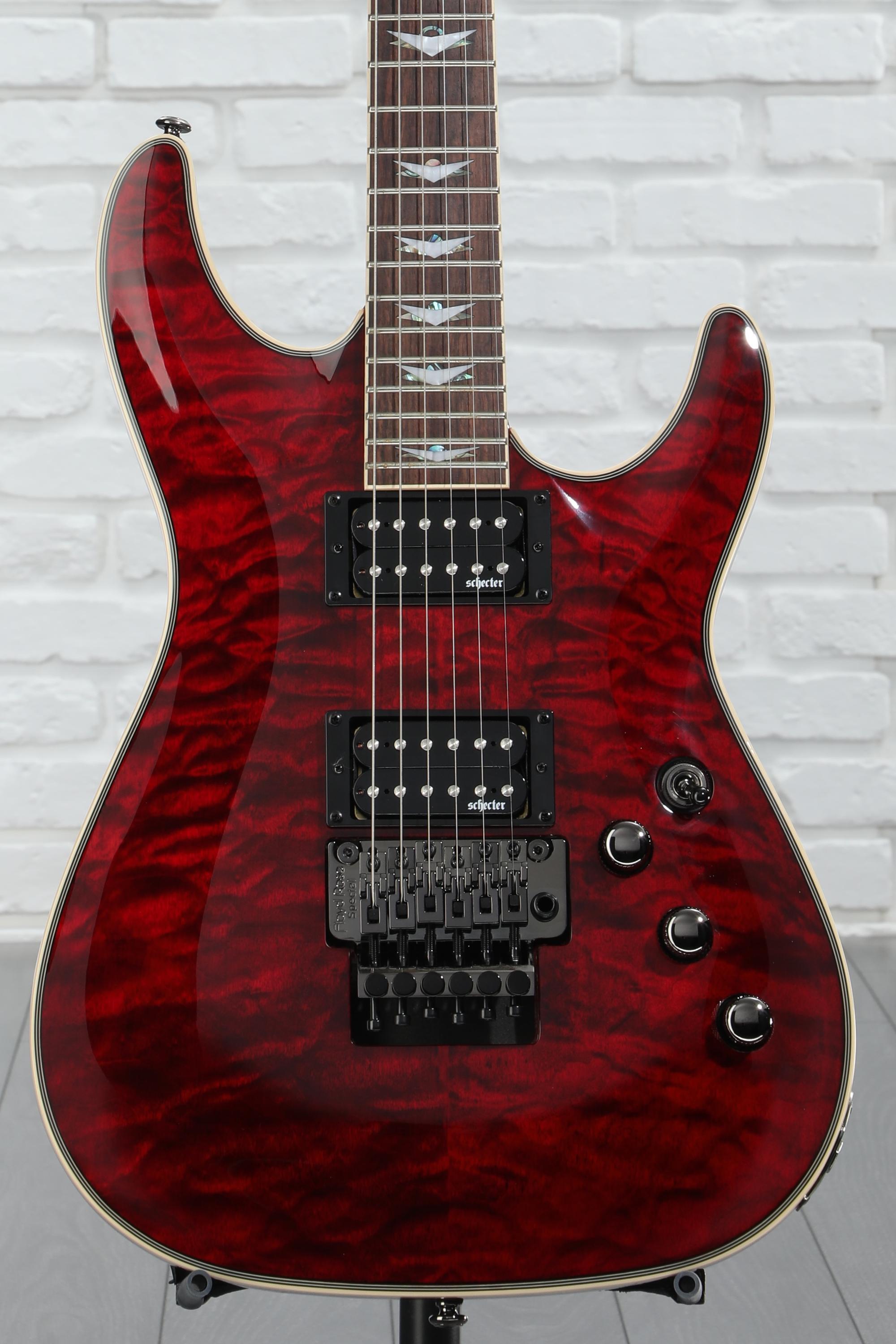 最高の品質 Schecter Omen Extreme-6 FR Electric Guitar - Black Cherry ギター