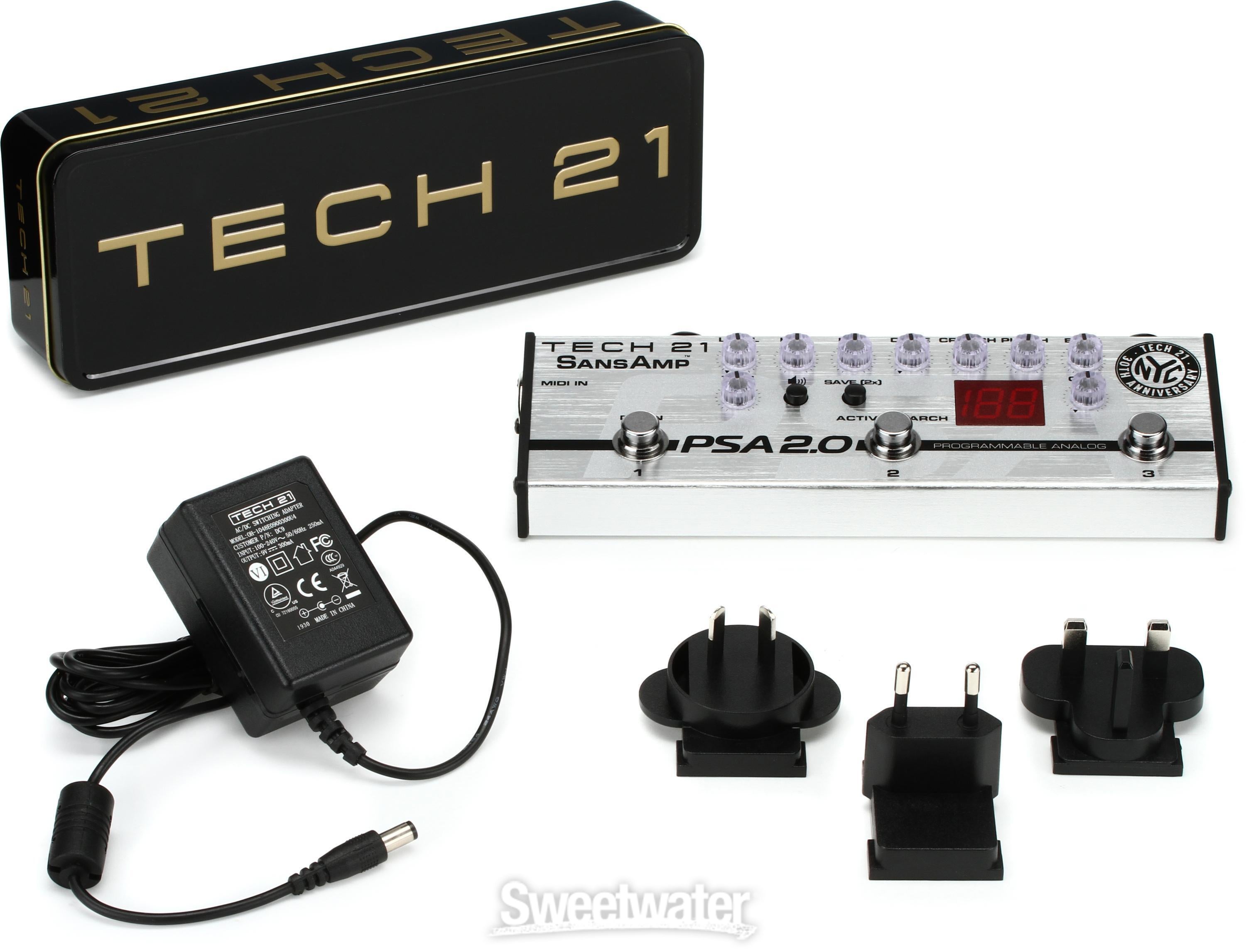 Tech 21 SansAmp PSA 2.0 Programmable Instrument Preamp Pedal