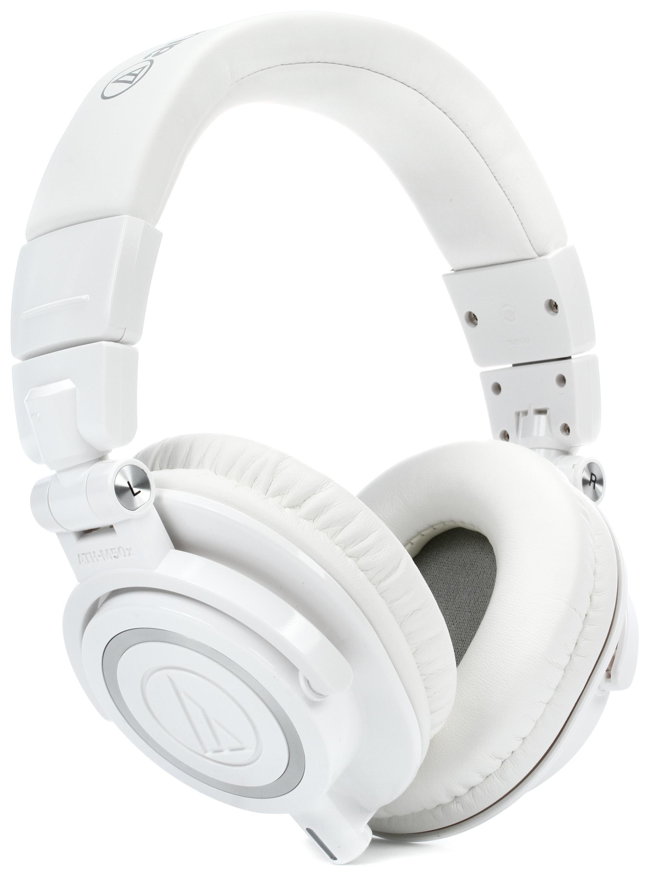 Bundled Item: Audio-Technica ATH-M50xWH Closed-back Studio Monitoring Headphones - White