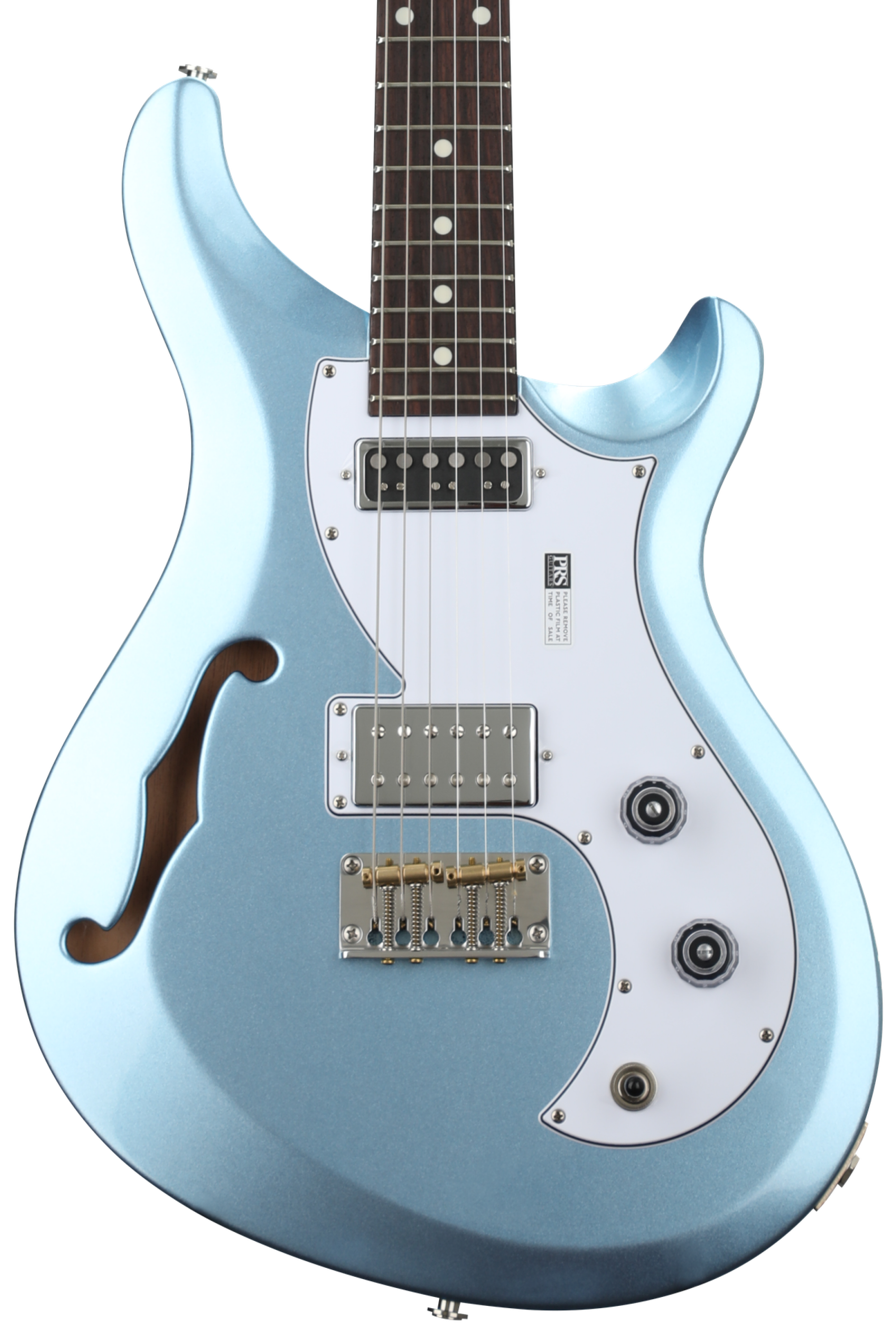 PRS S2 Vela Semi-Hollow Electric Guitar - Frost Blue Metallic