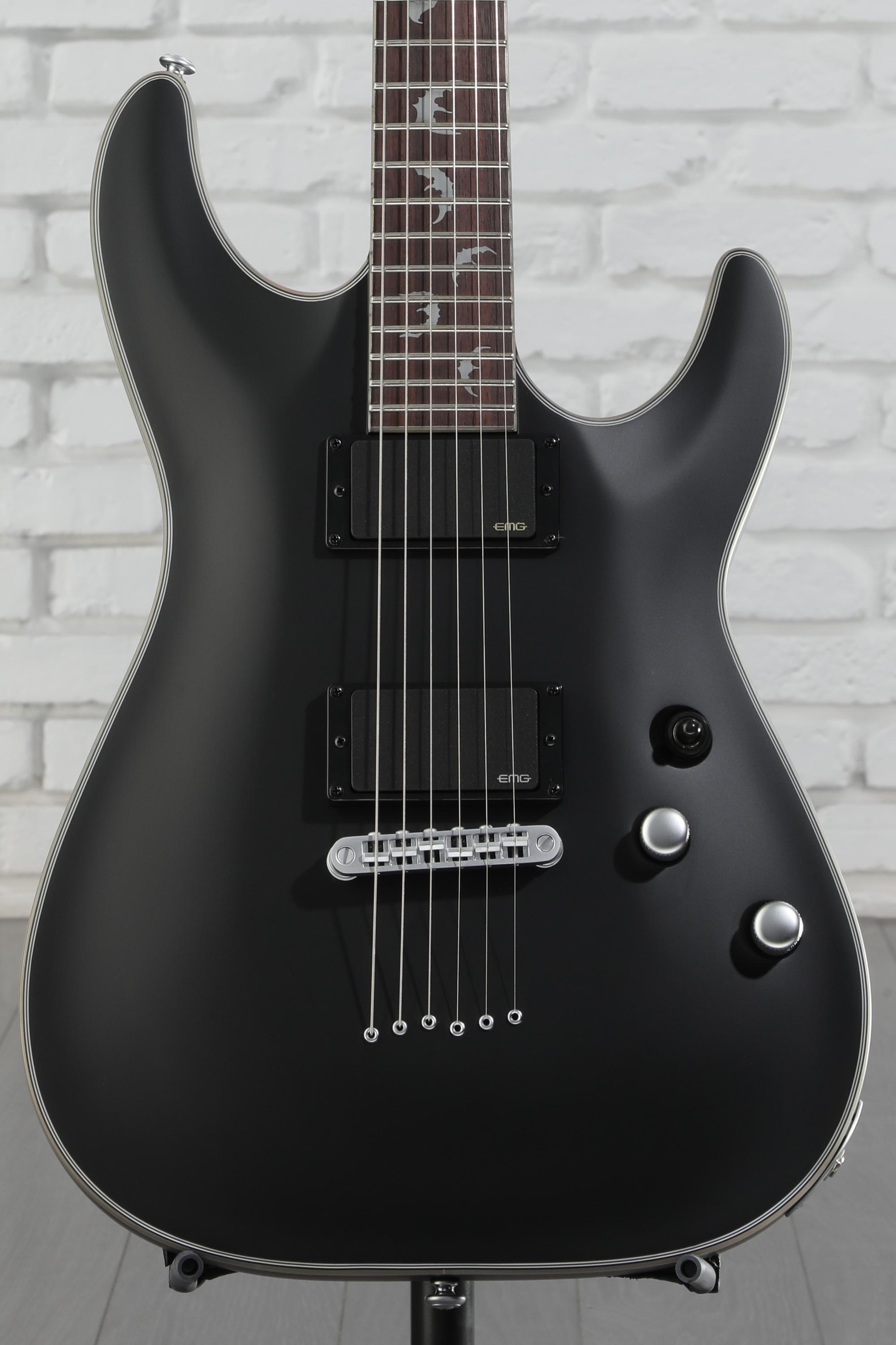 Schecter Damien Platinum 6 Electric Guitar - Satin Black