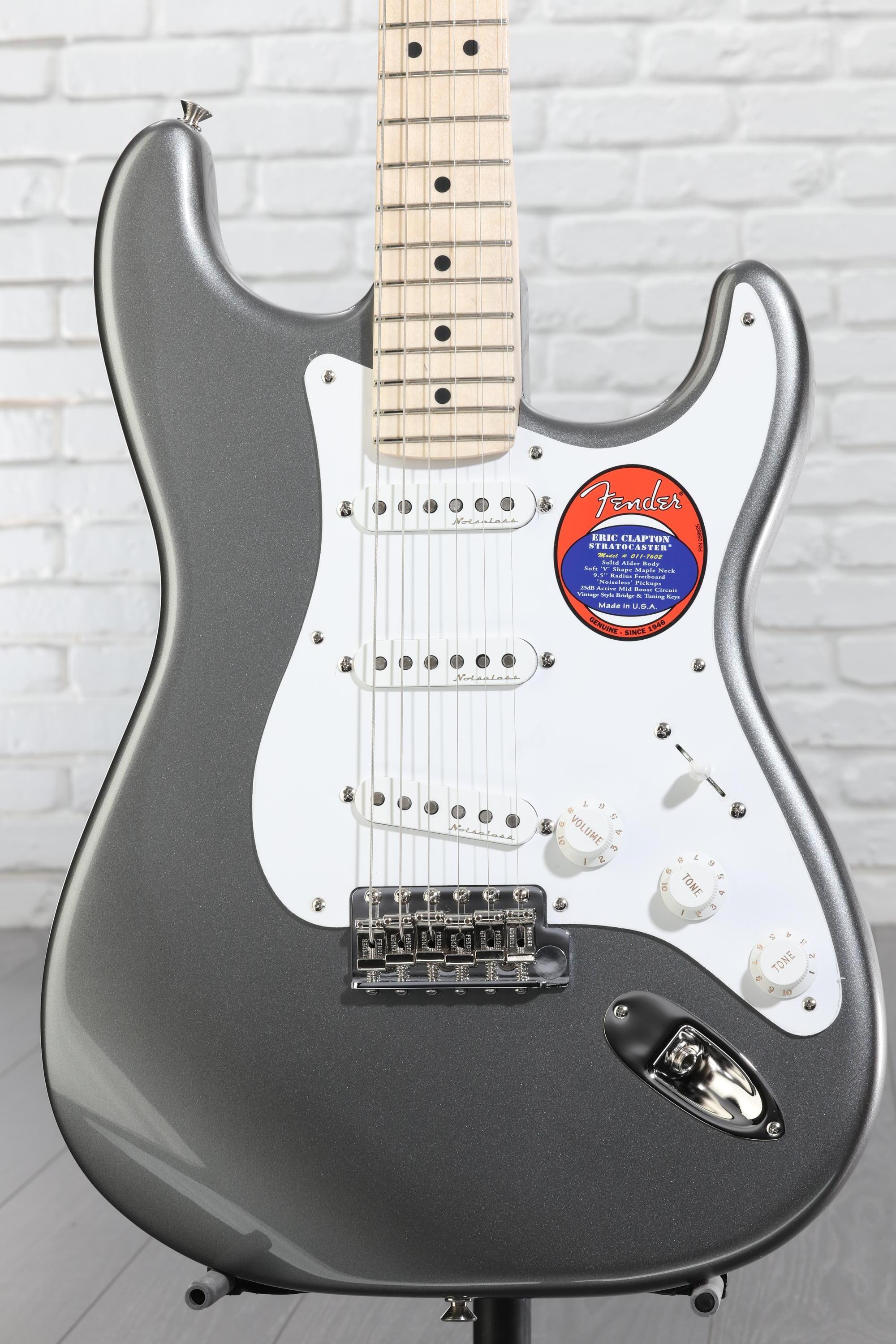 ギター Fender Eric Clapton Stratocaster Pewter Fender Eric Clapton Stratocaster - Pewter with Maple Fingerboard