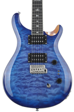 Photo of PRS SE Custom 24-08 Quilt Top Electric Guitar - Faded Blue Burst, Sweetwater Exclusive