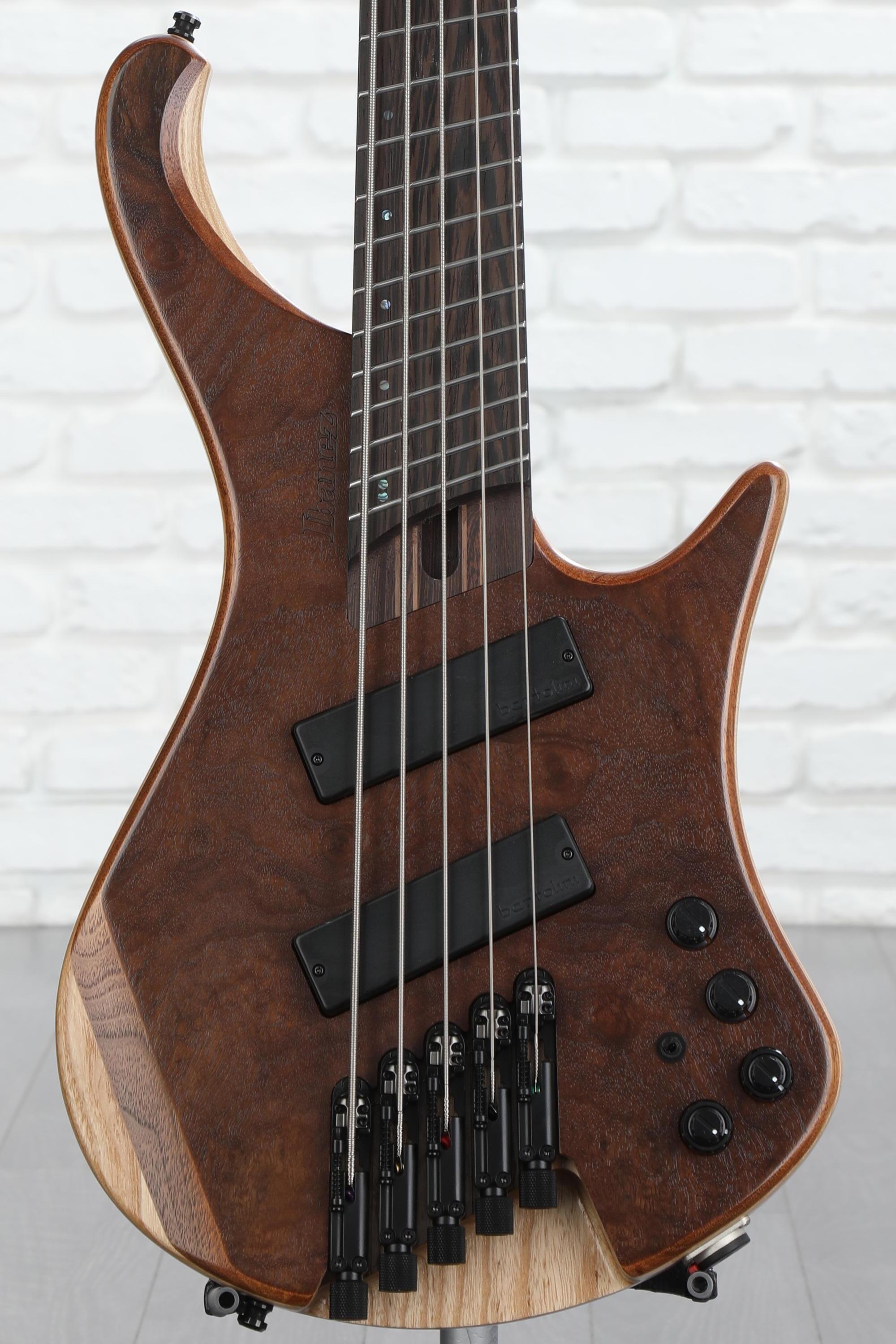 Ibanez Bass Workshop Ehb1265ms 5 String Bass Guitar Natural Mocha Low Gloss Sweetwater