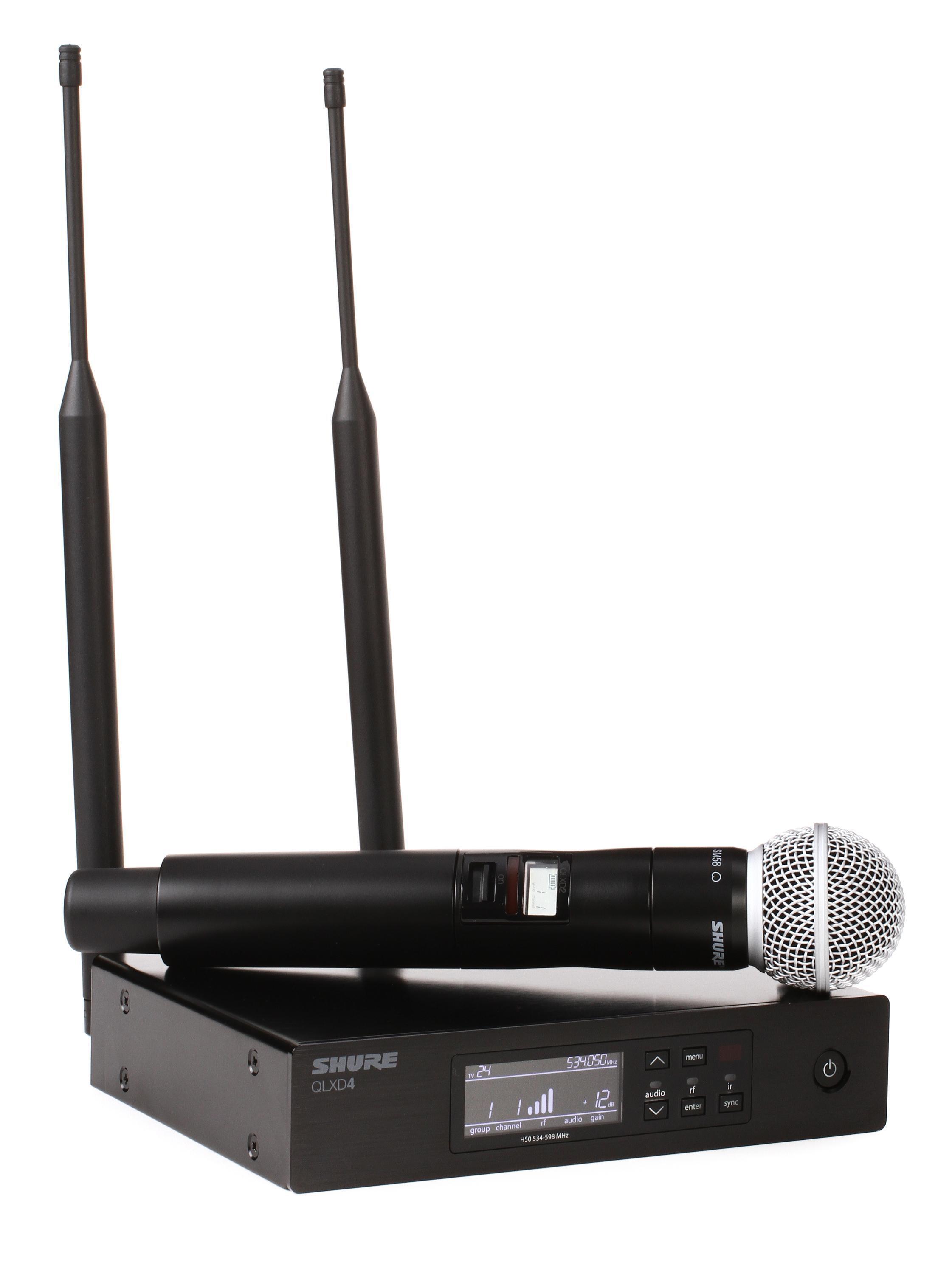 Shure QLXD24 SM58 Digital Wireless Handheld Microphone System H50 Band