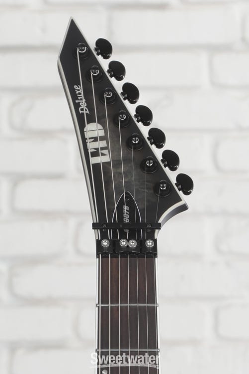 ESP LTD M-1007B 7-string Baritone Electric Guitar - Charcoal Burst Satin