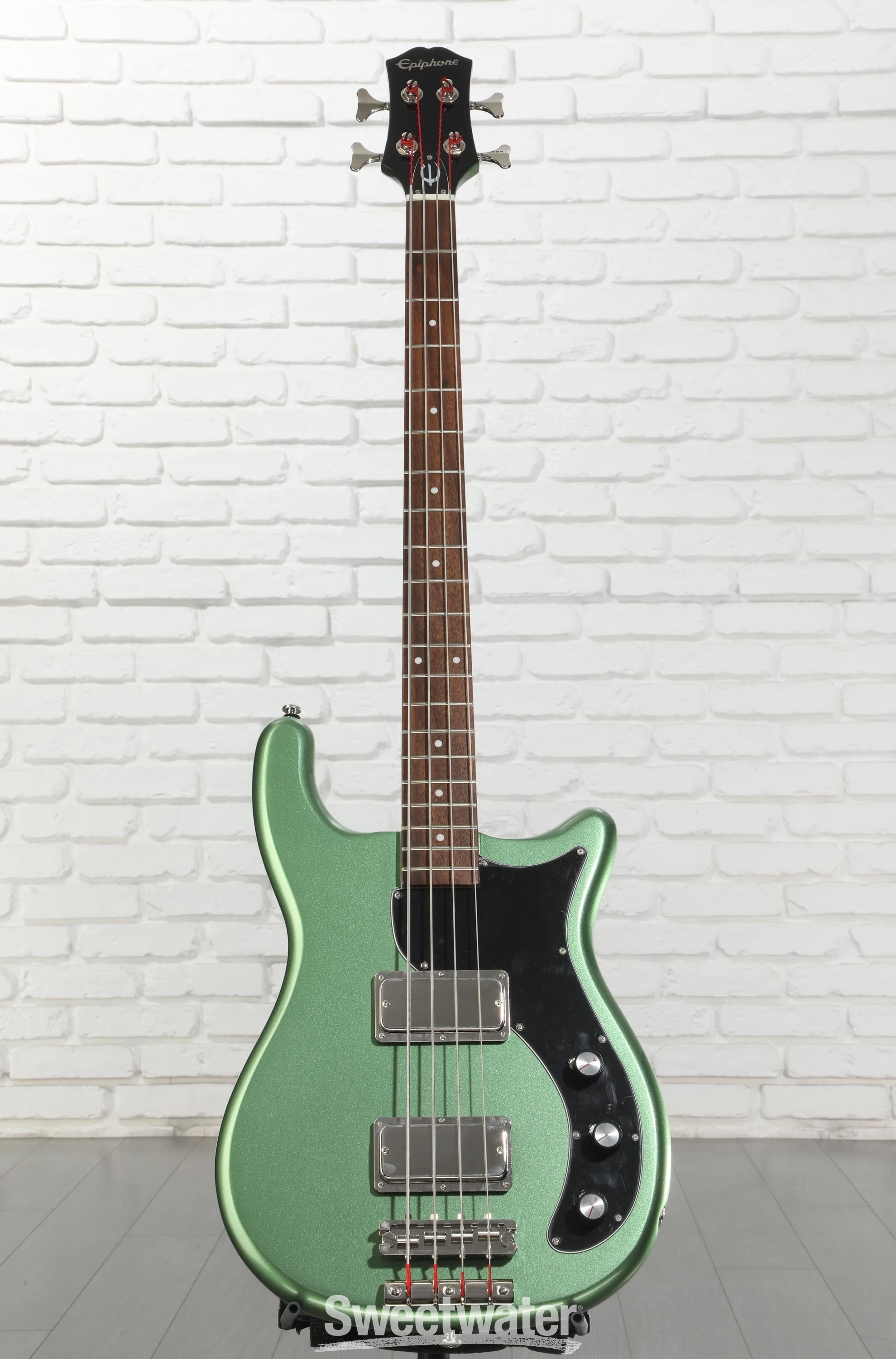 Epiphone Embassy Bass Guitar - Wanderlust Green Metallic | Sweetwater