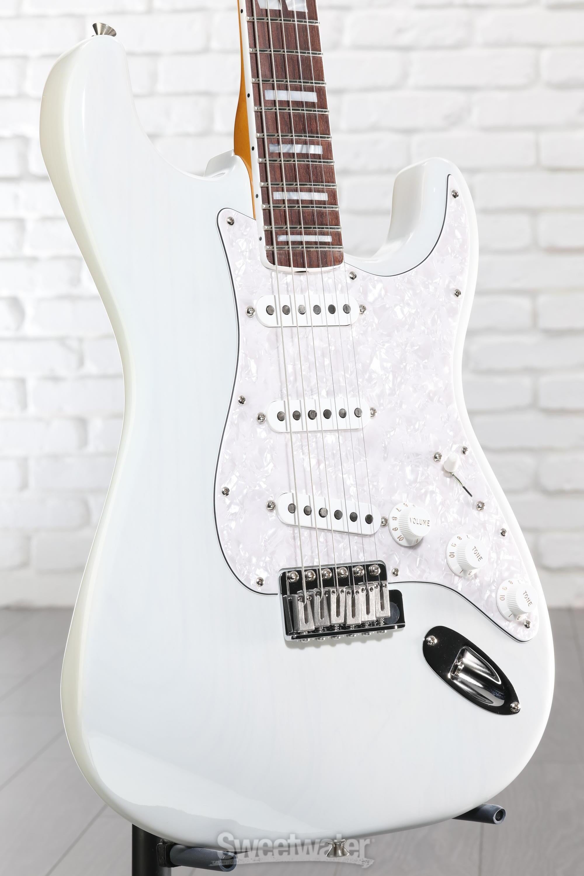 Photo of Fender Kenny Wayne Shepherd Stratocaster Electric Guitar - Transparent Faded Sonic Blue