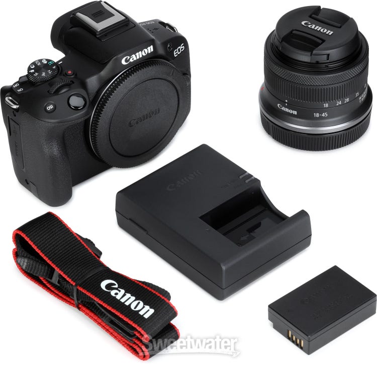 Canon EOS R50 Kit with RF-S 18-45mm f/4.5-6.3 IS STM Lens