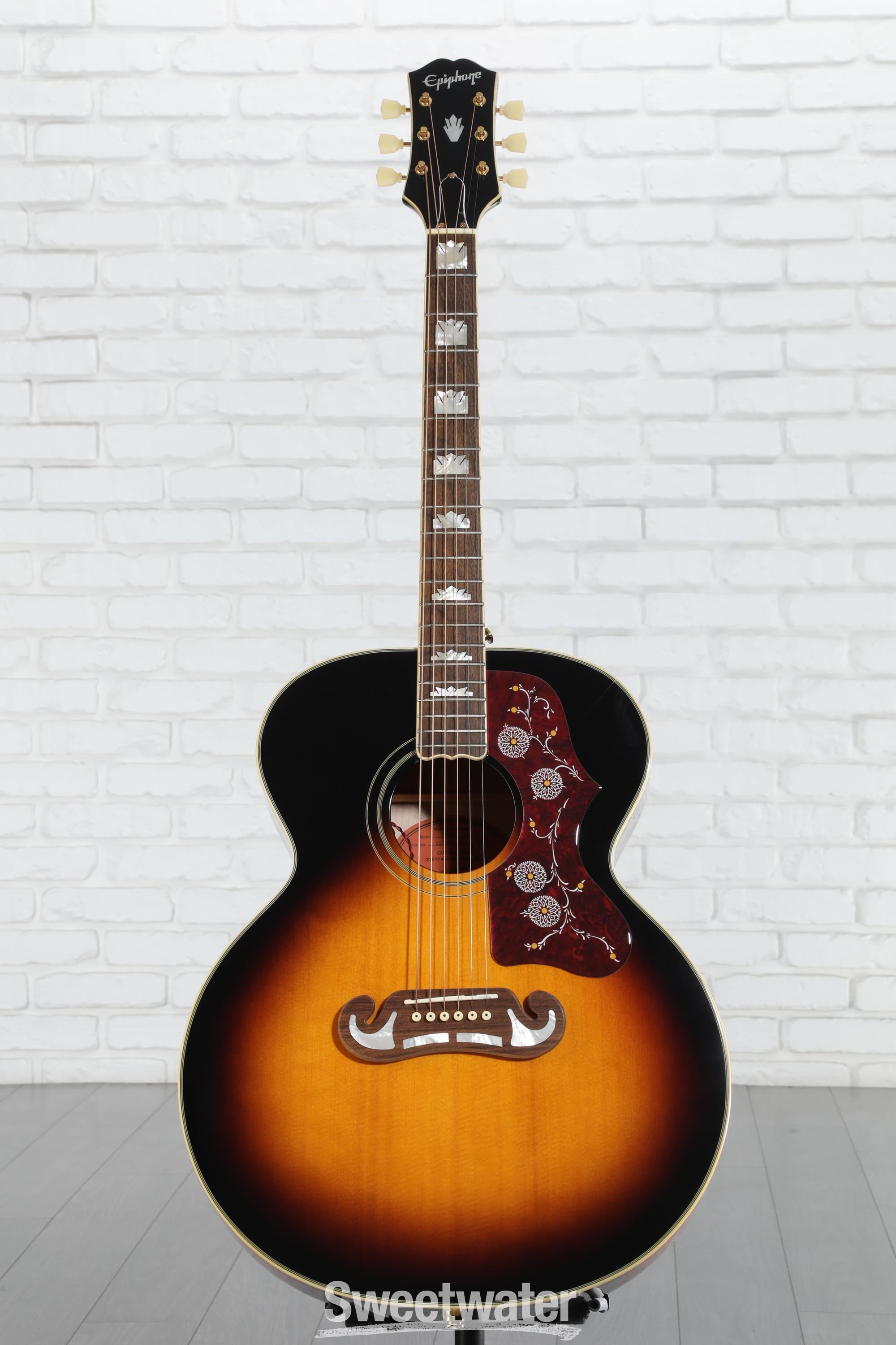 Epiphone J-200 Acoustic-electric Guitar - Aged Vintage Sunburst