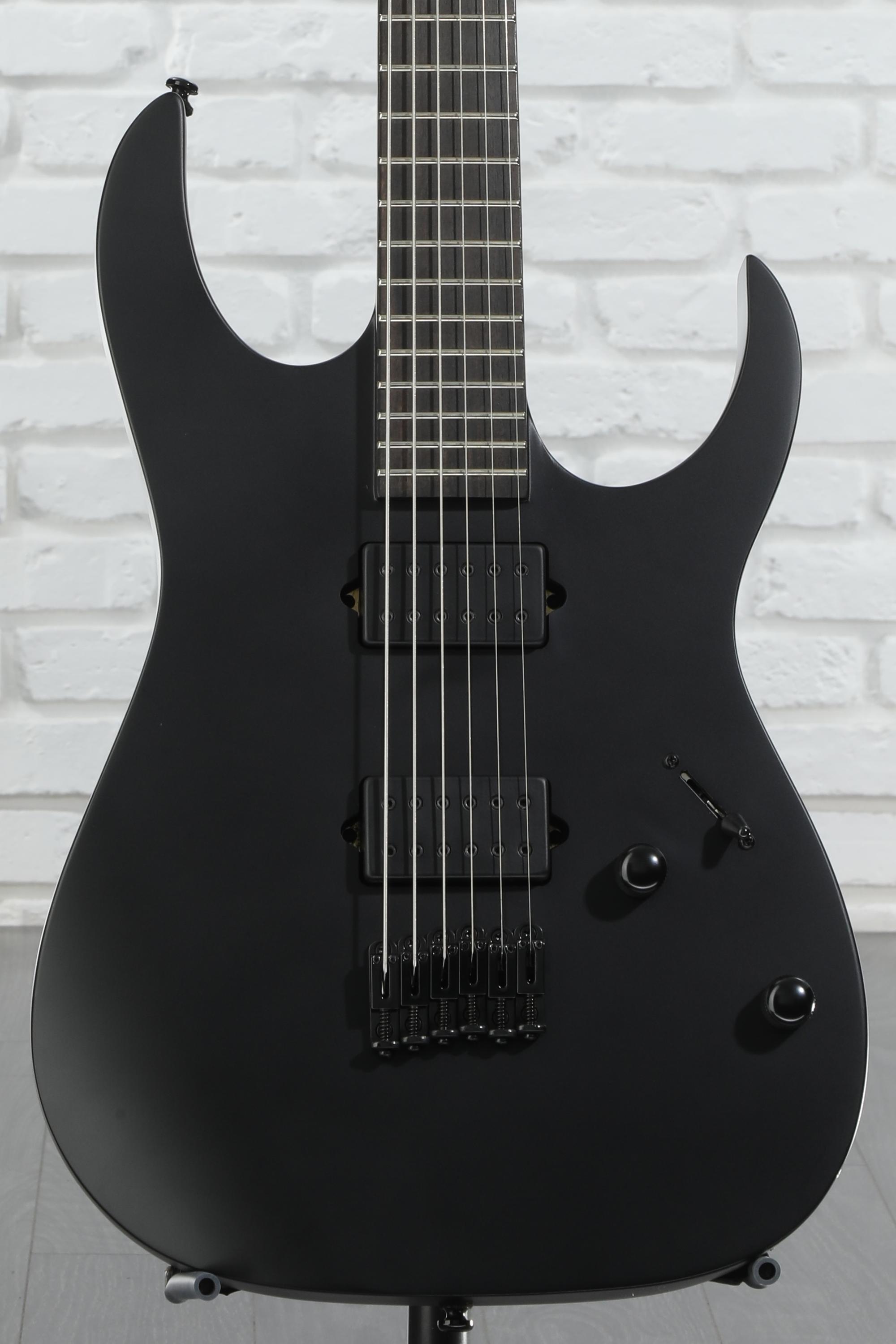 Ibanez Iron Label RGRTBB21-BKF バリトン Ibanez RGIB21 Baritone Electric Guitar | zZounds