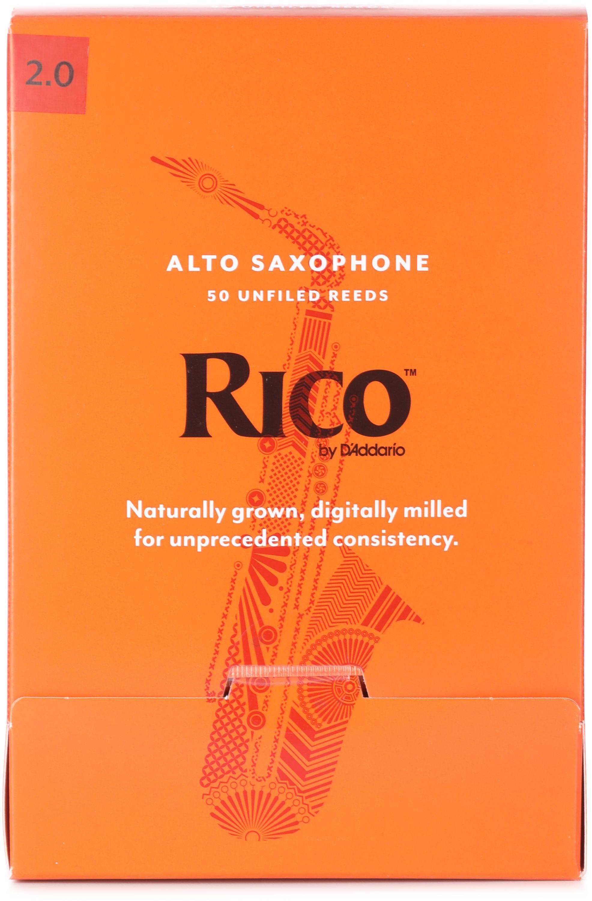 D'Addario Rico Alto Saxophone Reeds - 2.0 (3-pack) | Sweetwater