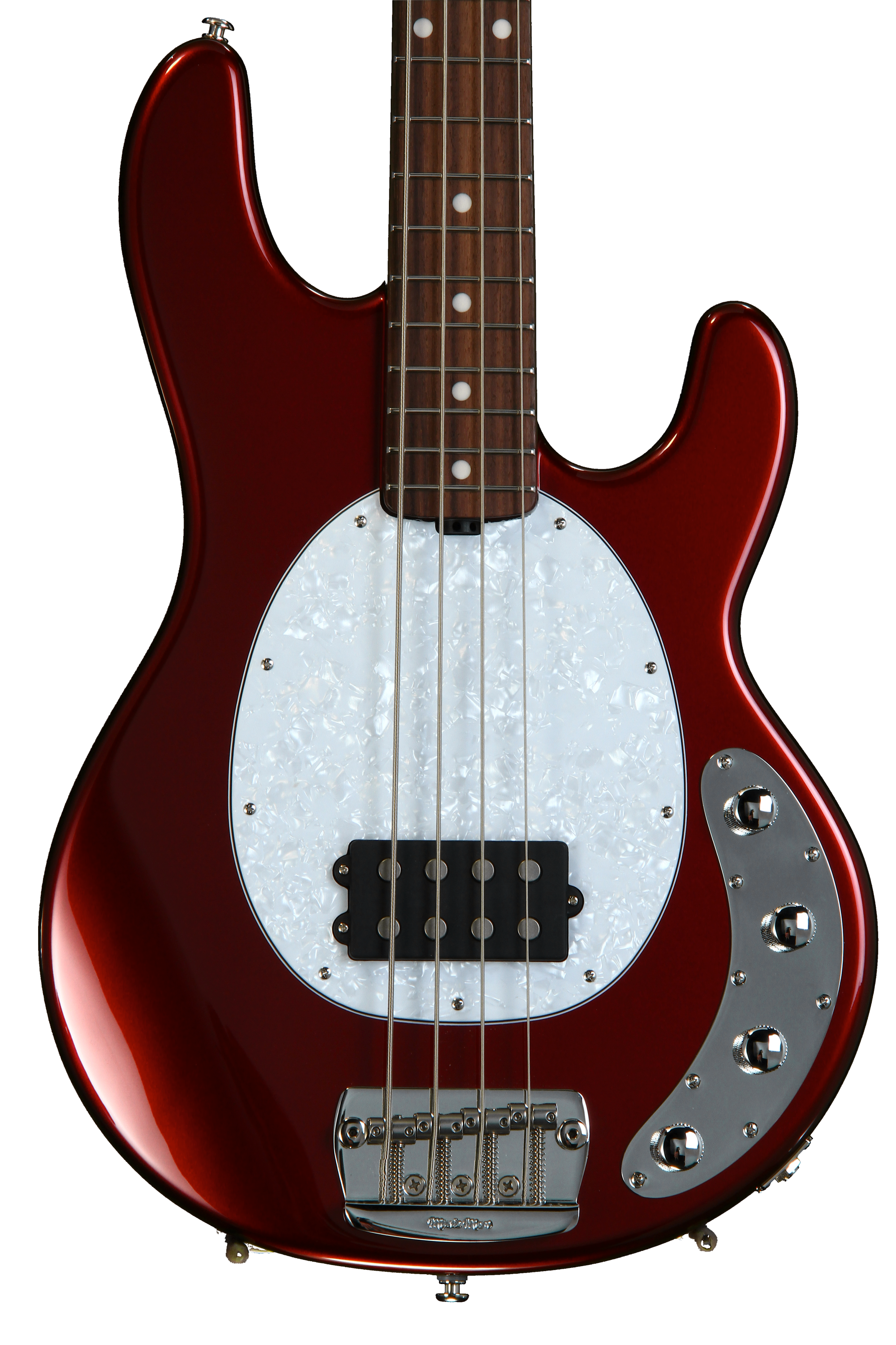 ちゃりまページ Ernie Ball Music Man StingRay 4 H Neck Through - Candy Apple