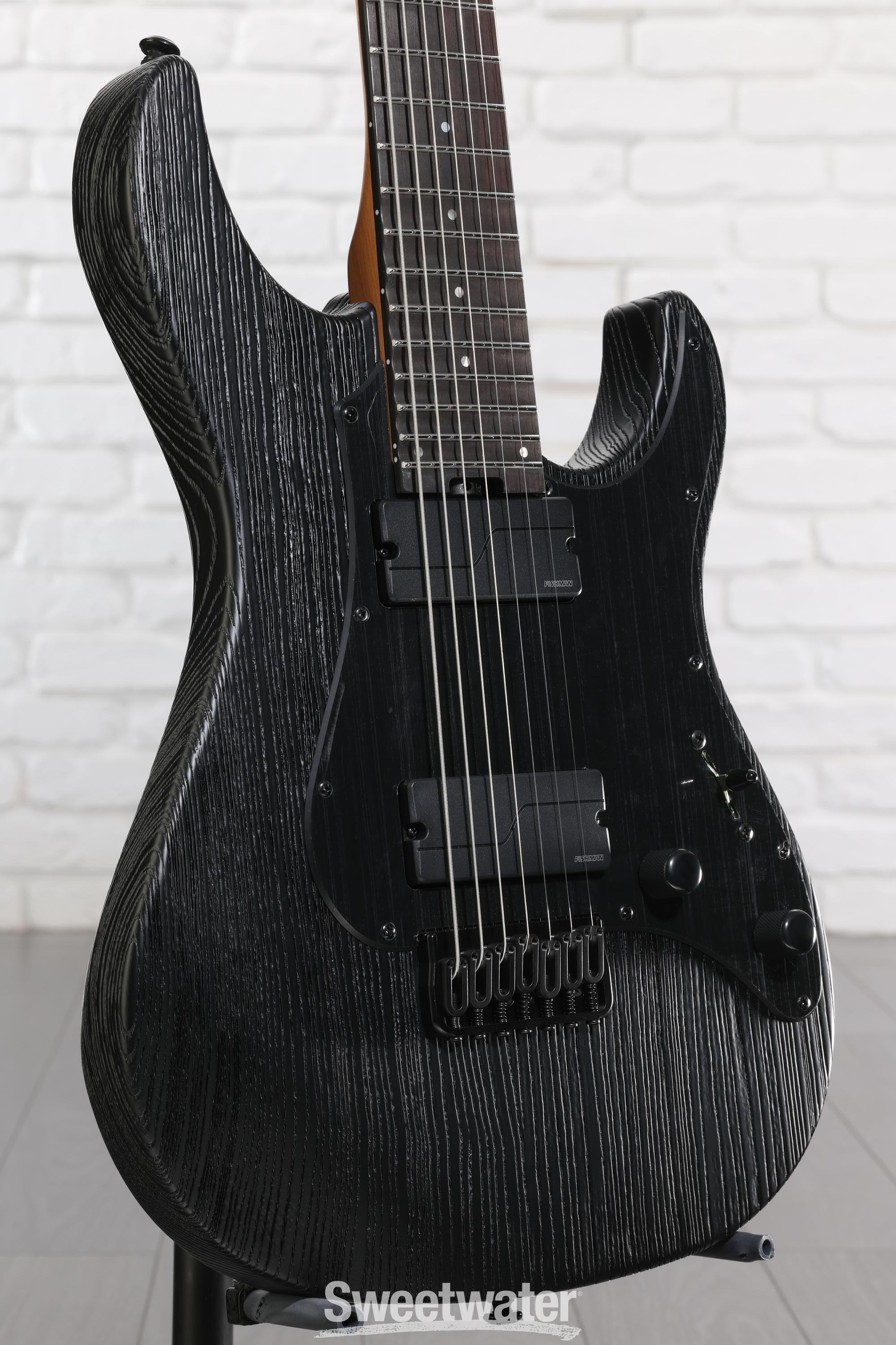 Photo of ESP LTD SN-1007 HT Baritone Electric Guitar - Black Blast