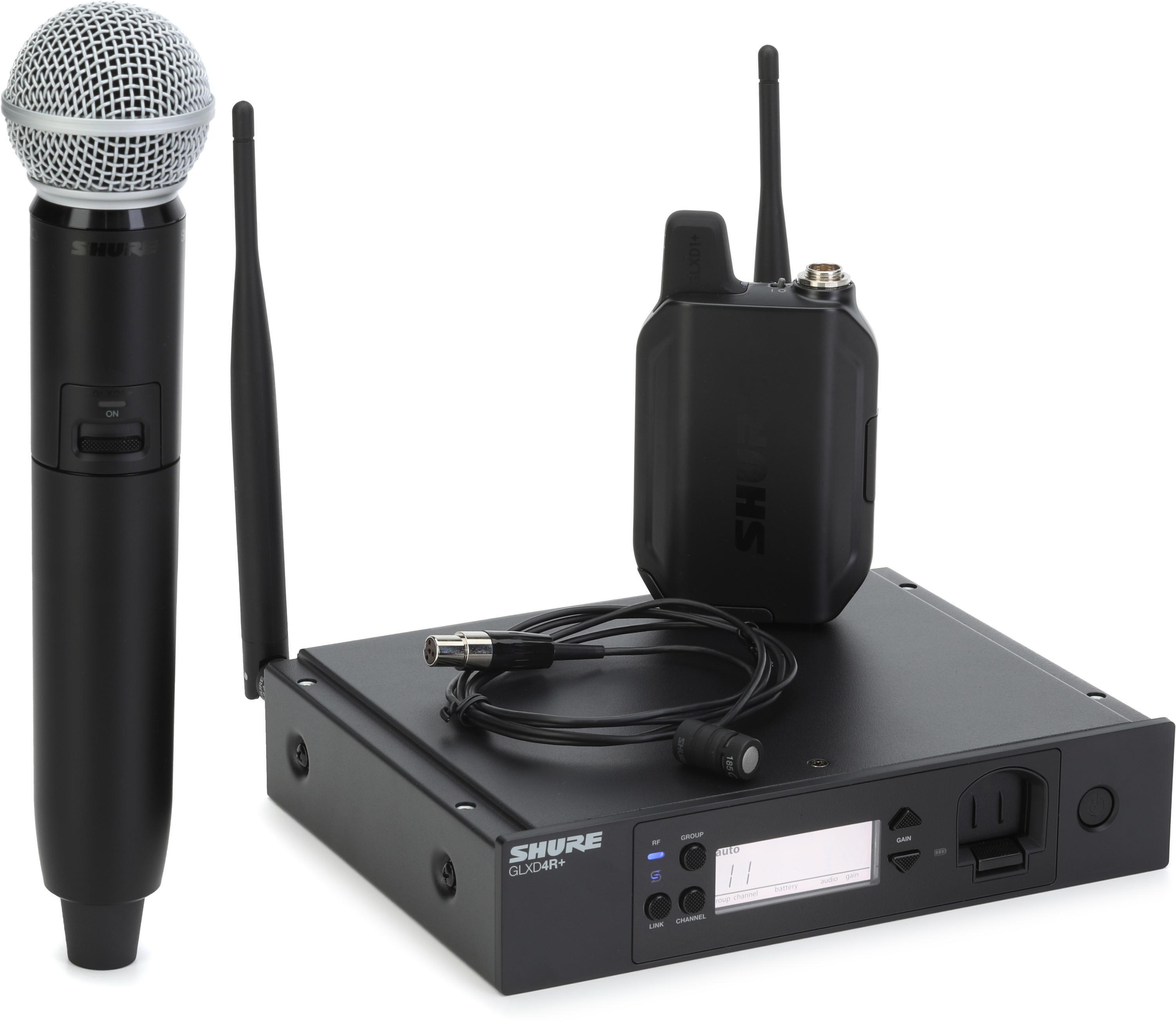 Shure GLXD124R+/85 Digital Wireless Combo Rackmount System Shure GLXD124R+/85 Digital Wireless Combo Rackmount System