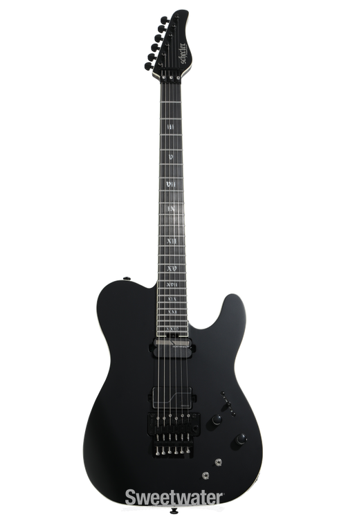 Schecter PT FR-S SLS Elite Evil Twin Electric Guitar - Satin Black