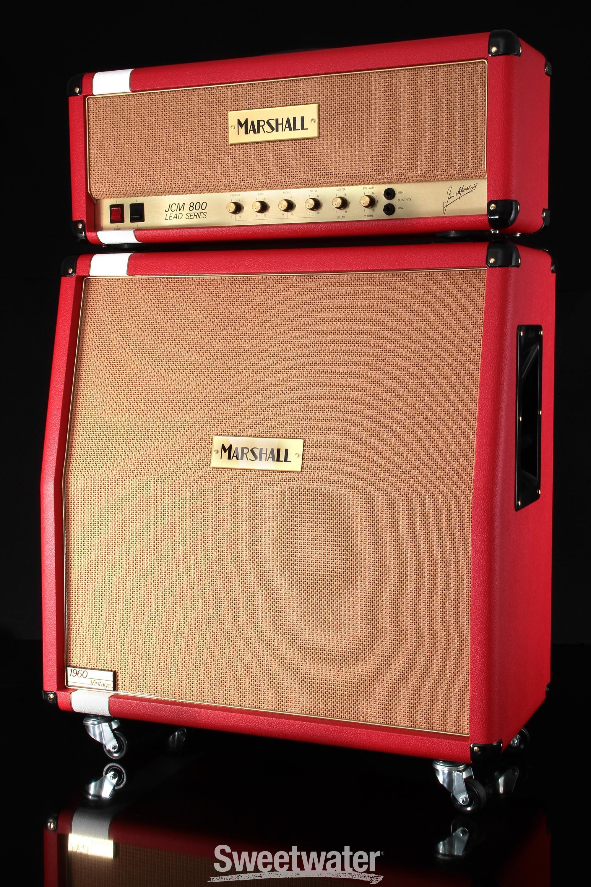 Marshall Custom Shop JCM800 Head and 1960AV Cabinet - Racing Red