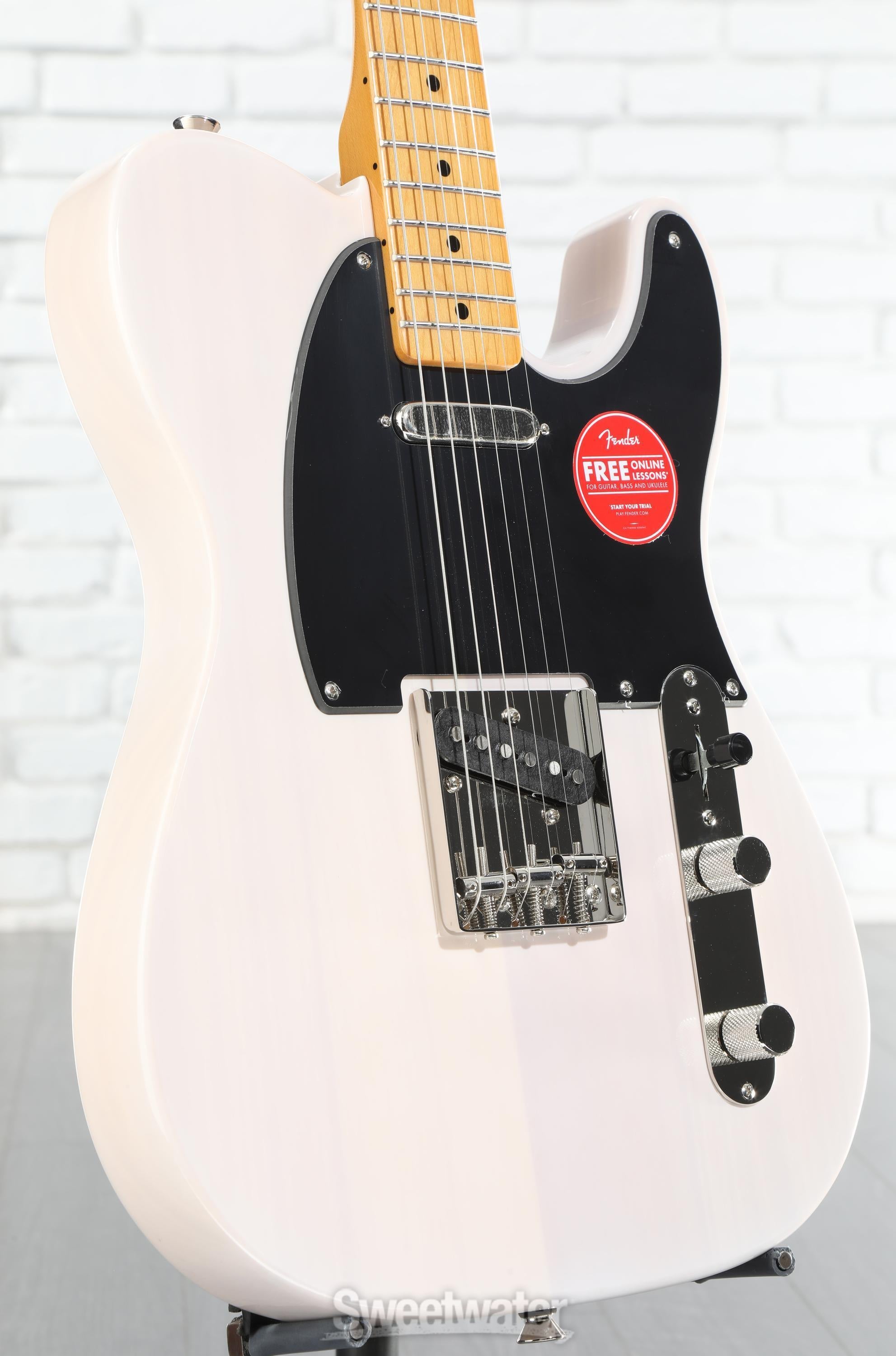 買い誠実 Squier Sweetwater | Blonde White - Telecaster '50s Vibe Classic ギター