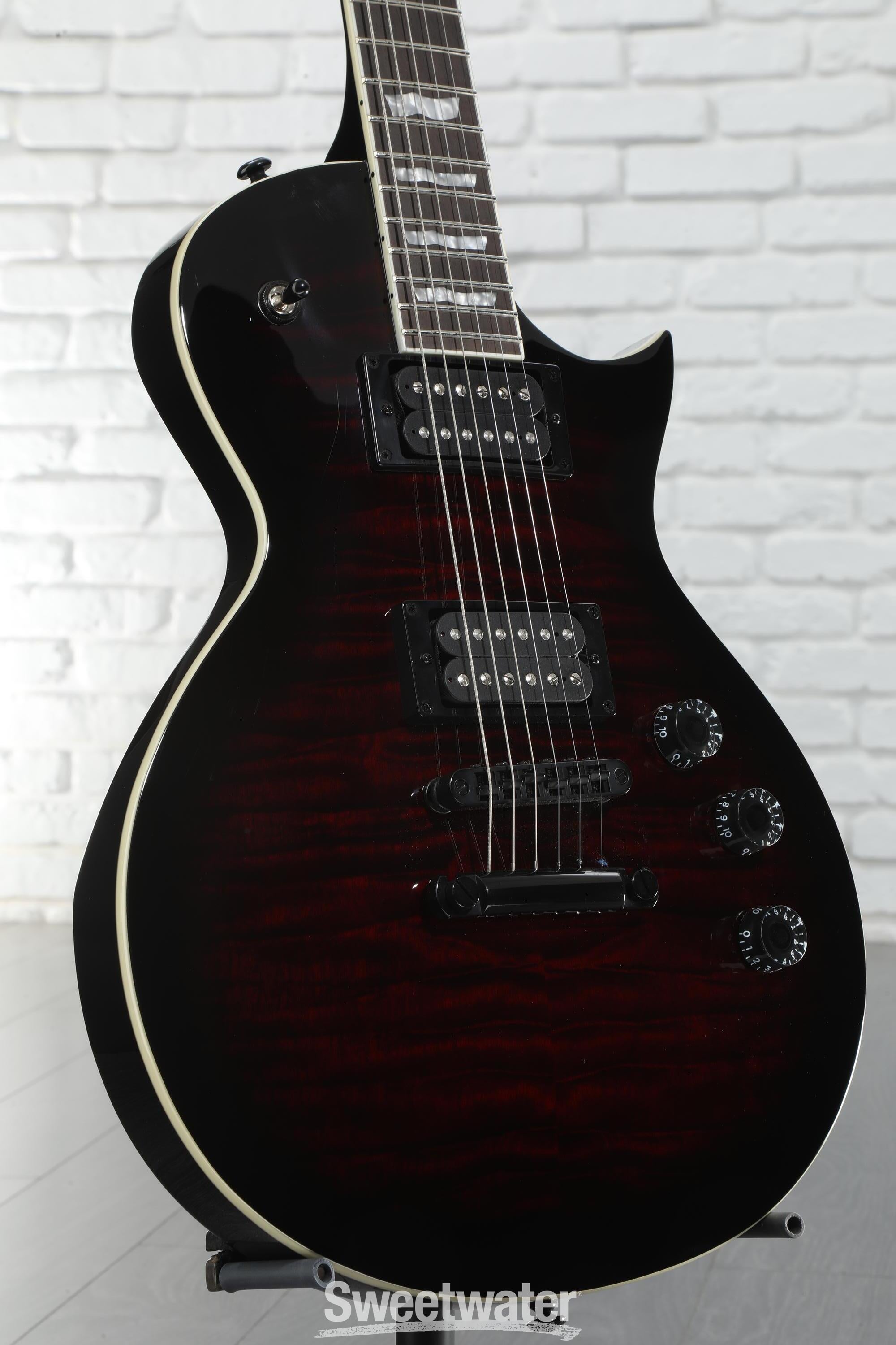 ESP LTD Eclipse EC-256QM Electric Guitar - See Thru Black