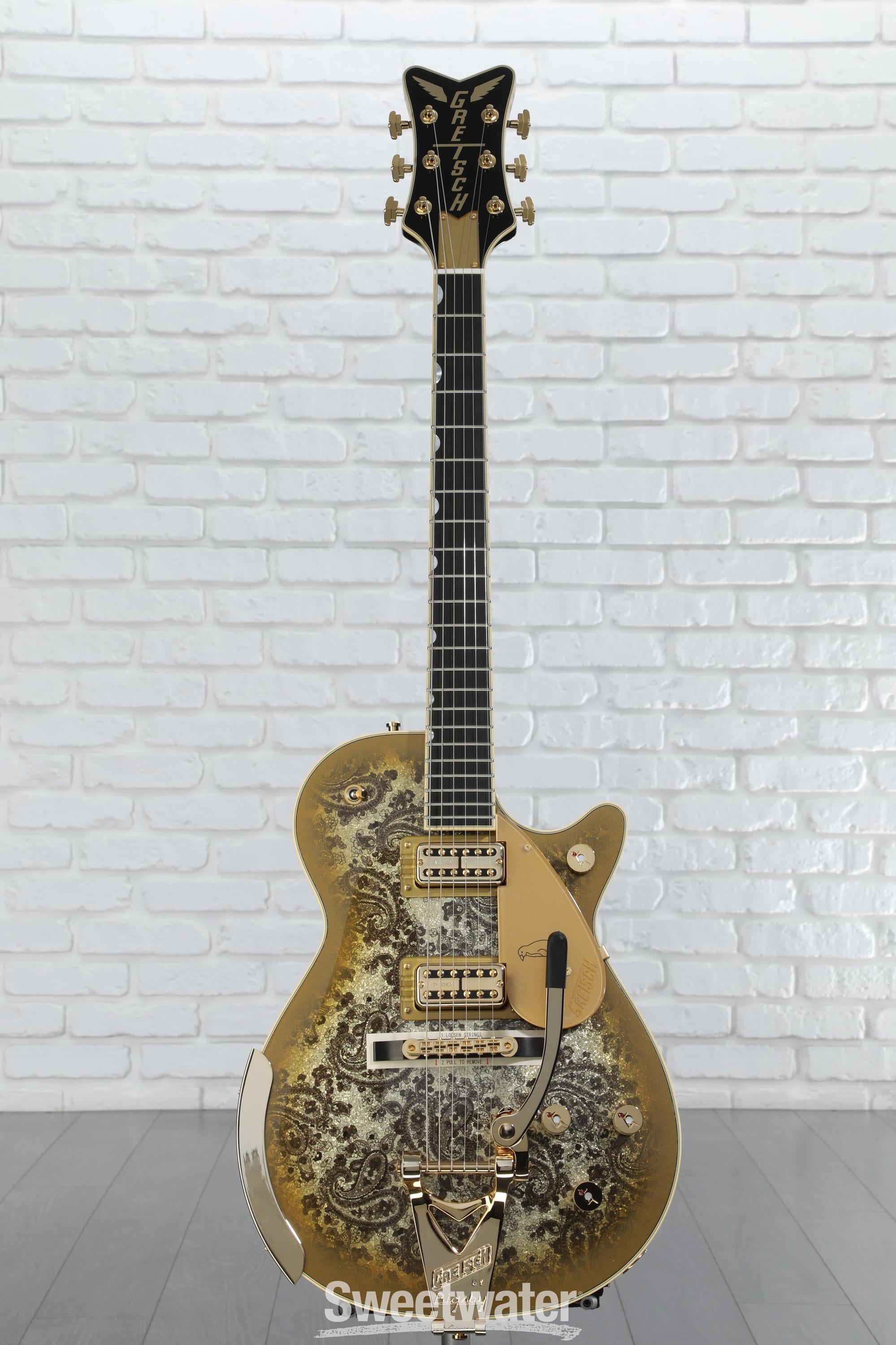 Gretsch Limited-edition Paisley Penguin Electric Guitar - Gold Paisley