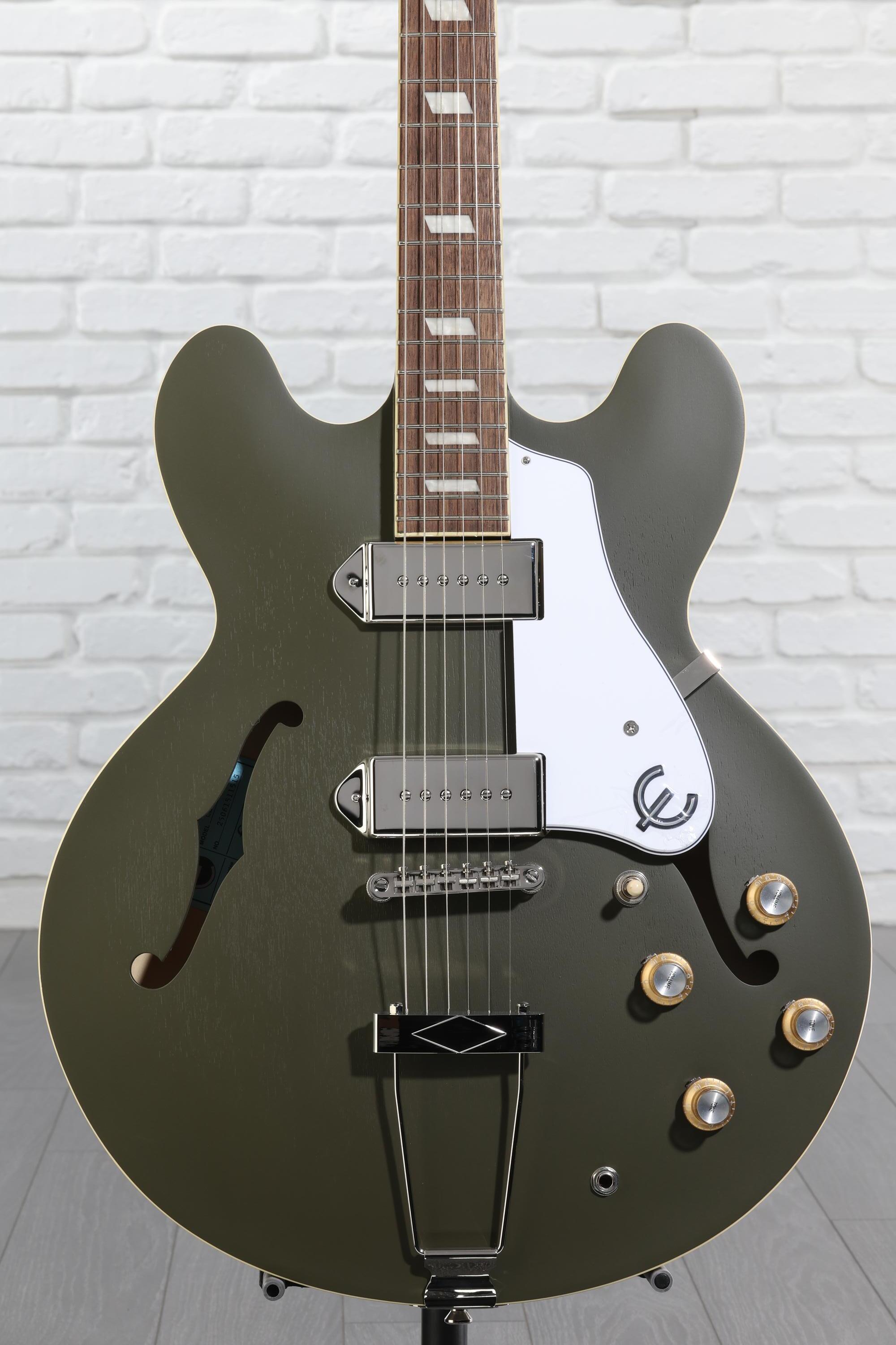 Epiphone Casino Worn Olive Drab エピフォン Epiphone Casino Worn - Worn Olive Drab #10145 – Empire Music