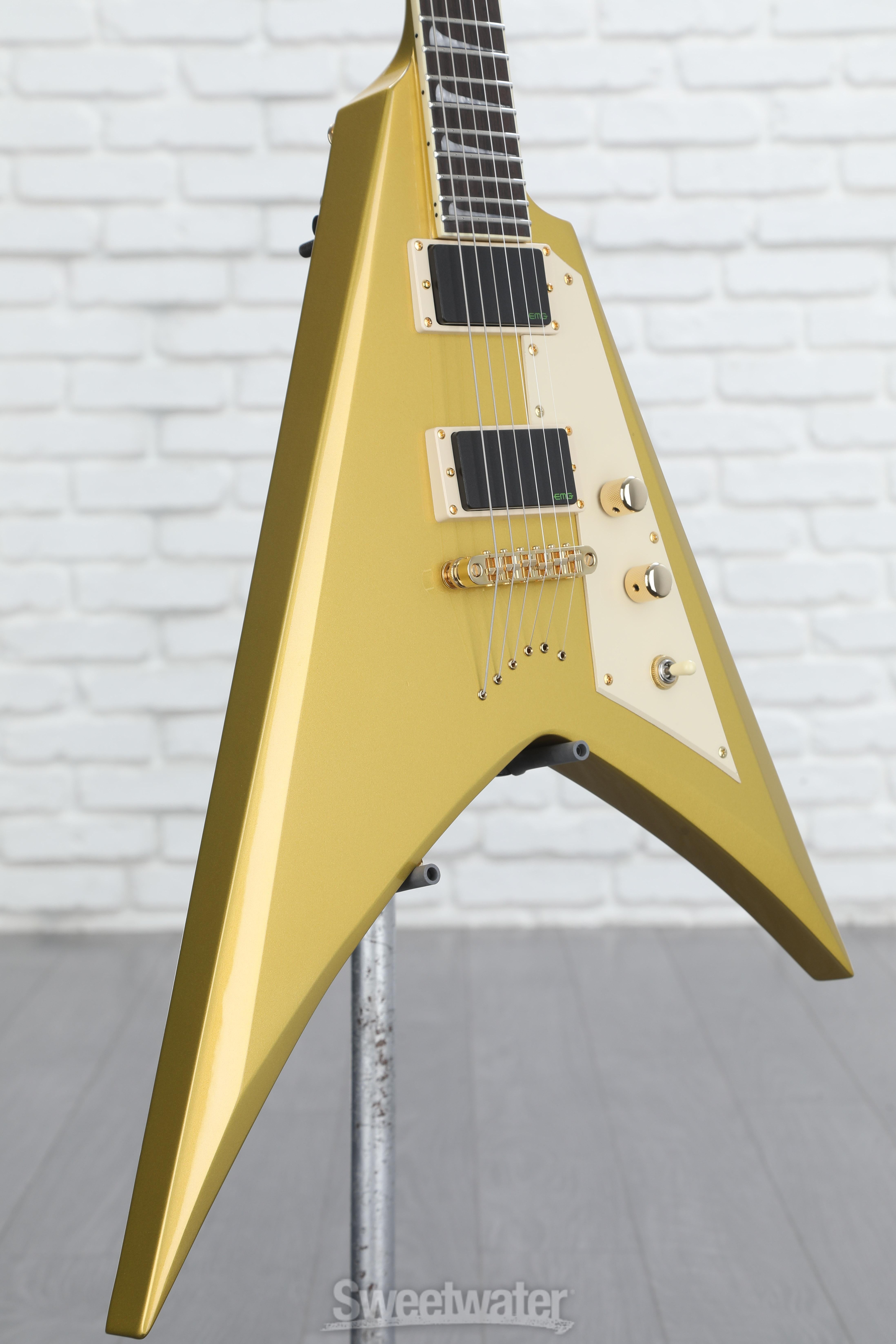 ESP LTD KH-V Kirk Hammett Signature Electric Guitar - Metallic