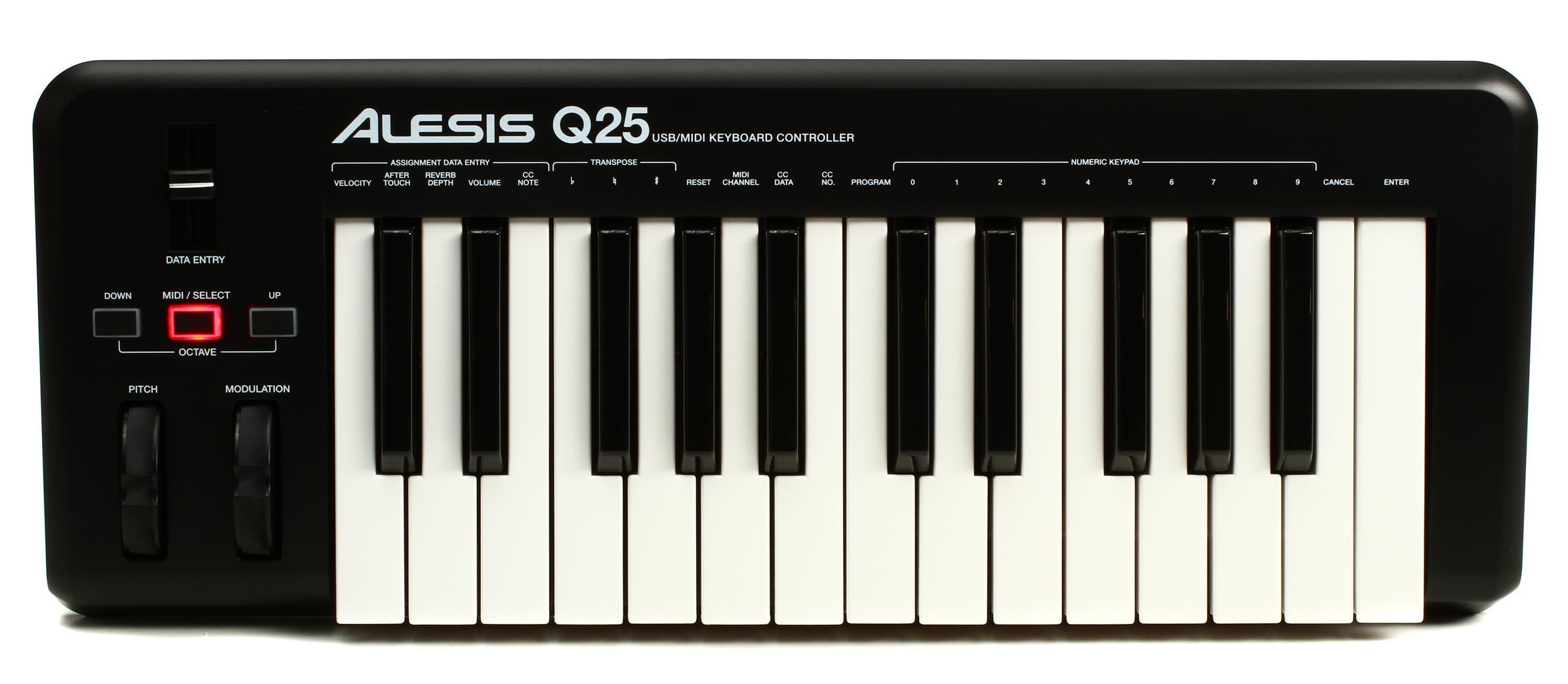 Alesis Q25 25-key USB MIDI Controller | Sweetwater