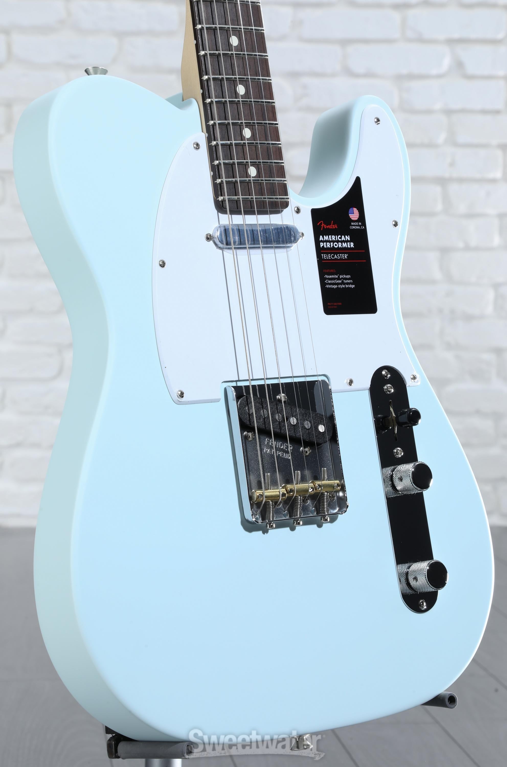 Fender American Performer Telecaster - Satin Sonic Blue with