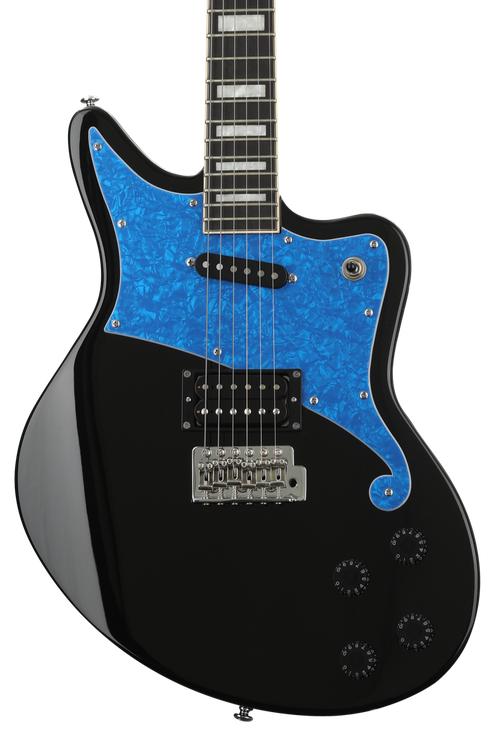 ギター d'angelico deluxe bedford SH black D'Angelico Deluxe Bedford SH Semi-hollowbody Electric Guitar