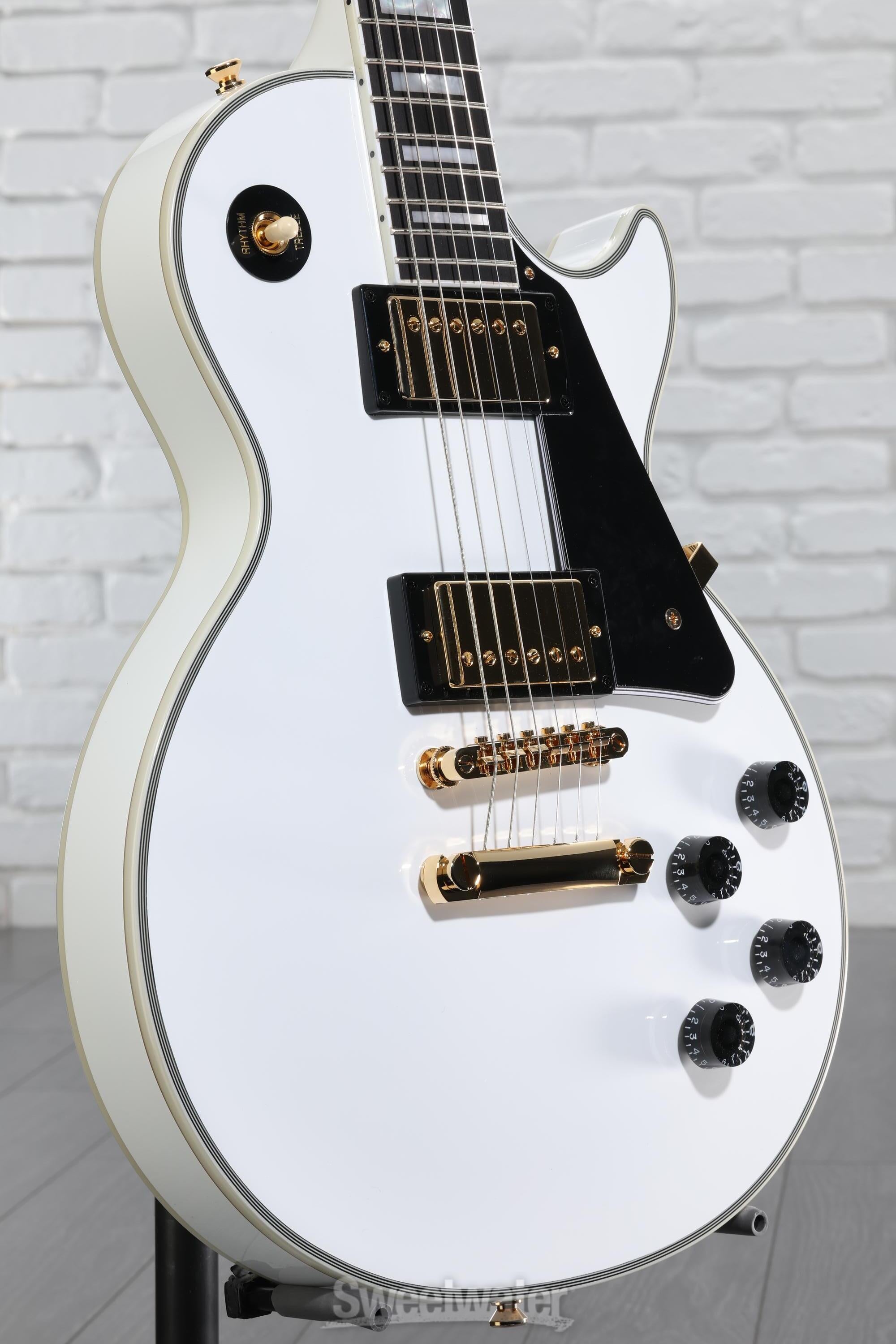 Epiphone Les Paul Custom Electric Guitar - Alpine White | Sweetwater