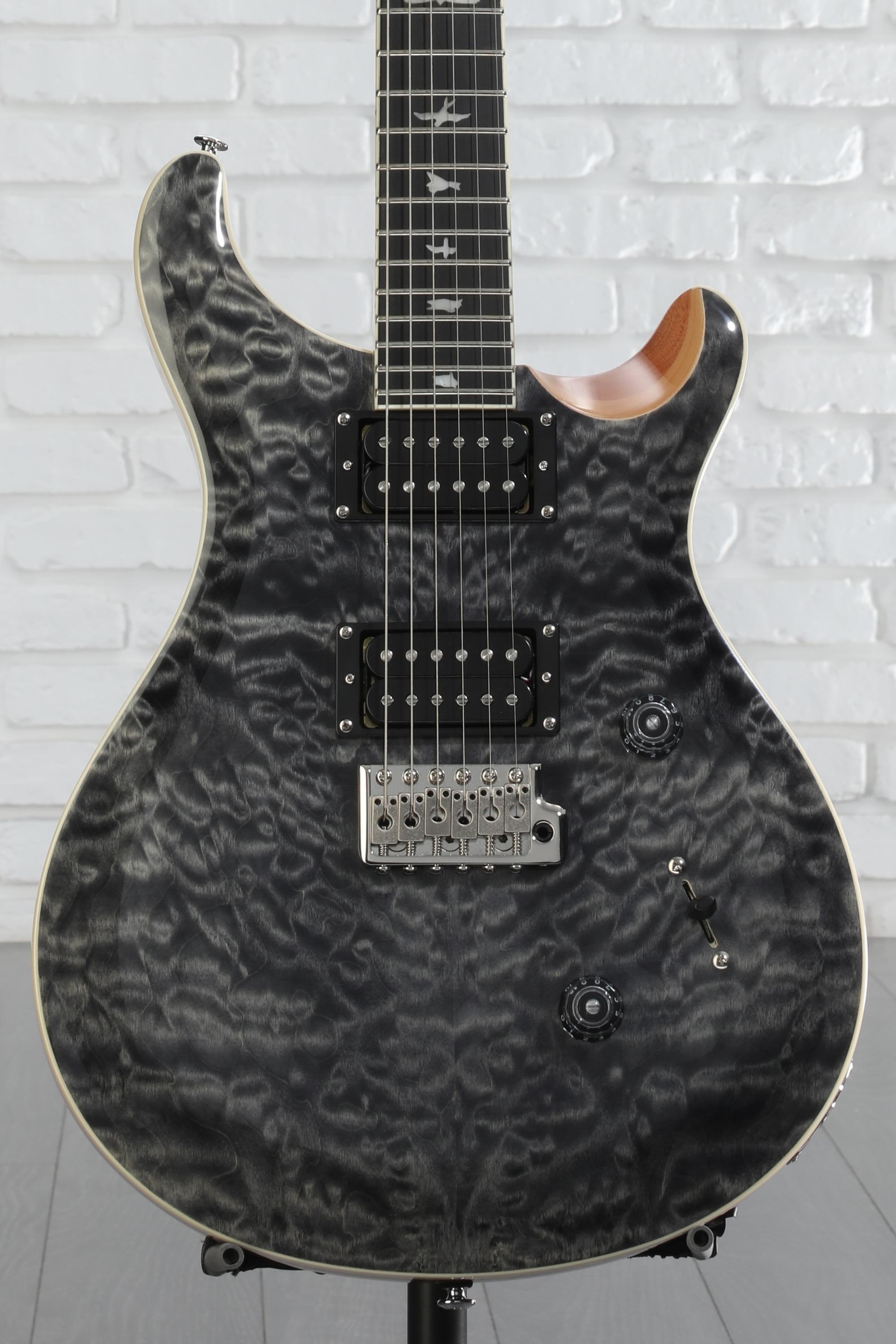 ギター PRS SE Custom24 Quilt Gray Black Amazon | PRS SE Custom24 Quilt Gray Black 限定モデル ポール