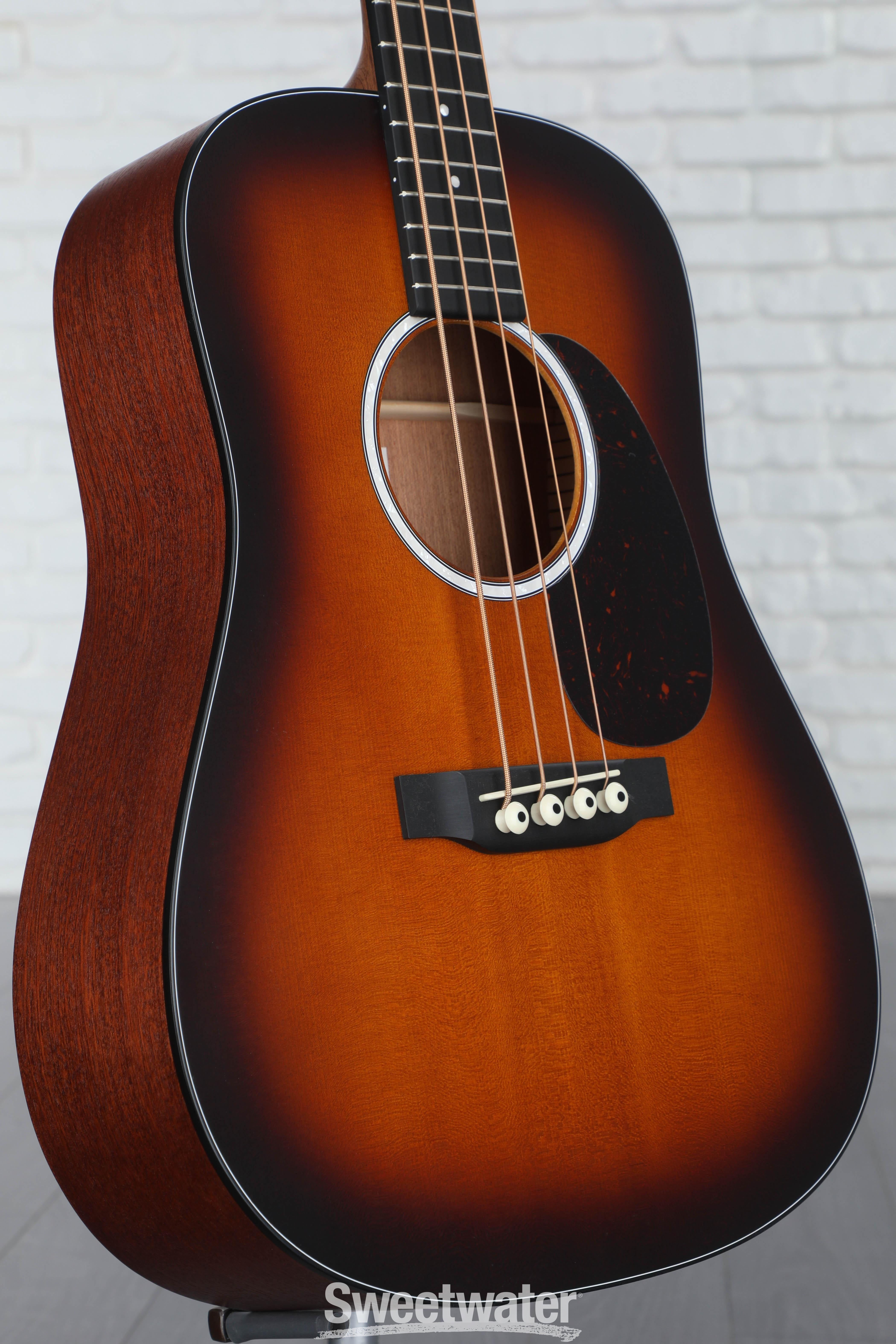 Martin D Jr-10E Acoustic-electric Bass Guitar - Burst