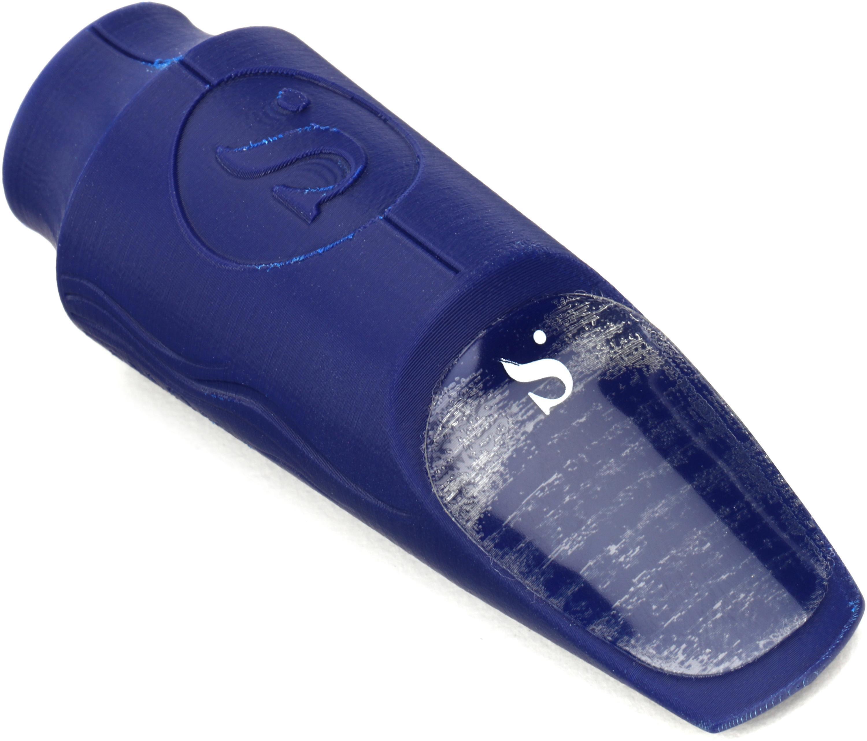Photo of Syos Originals Smoky Soprano Saxophone Mouthpiece - 6, Phantom Blue