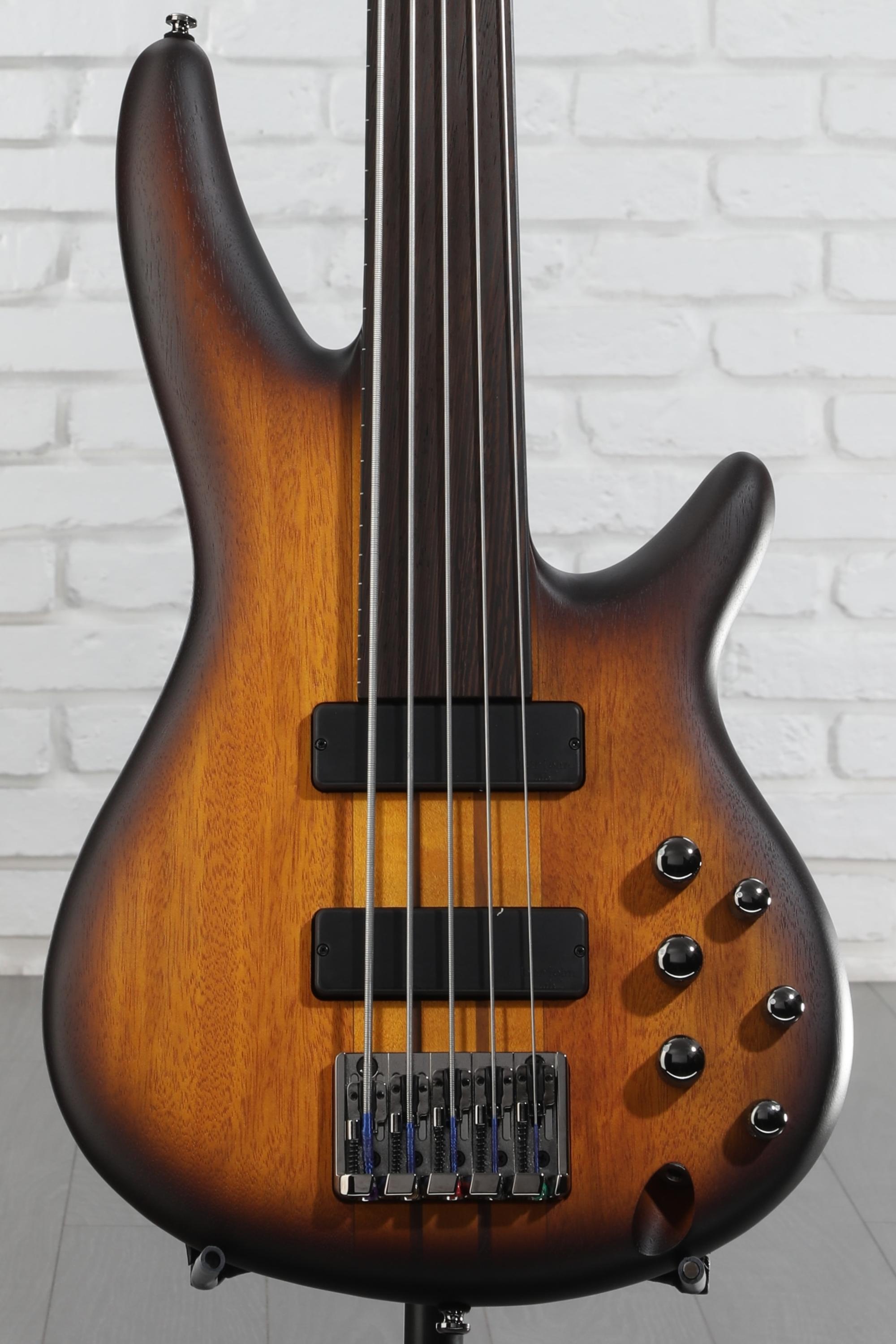 Ibanez Bass Workshop SRF705 Fretless Bass Guitar - Brown