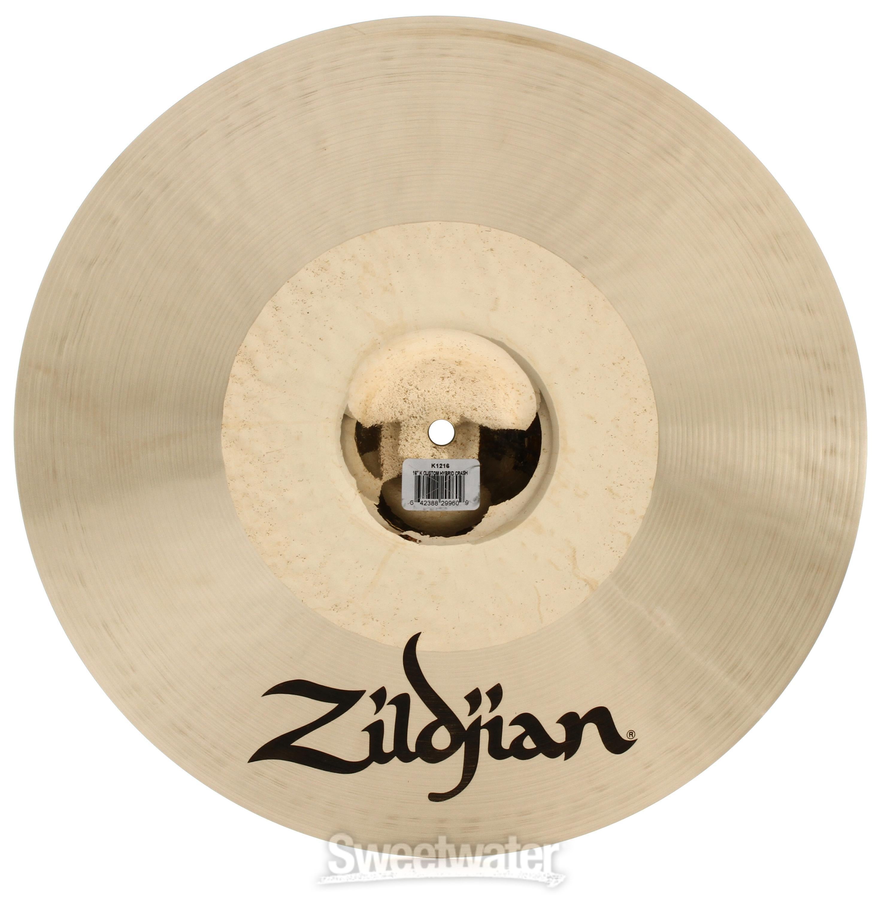 Zildjian 16 inch K Custom Hybrid Crash Cymbal