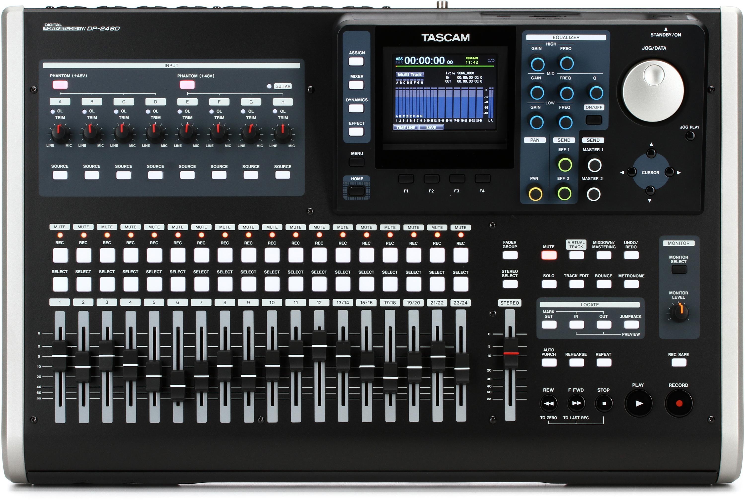 TASCAM DP-24SD 24-track Digital Portastudio | Sweetwater