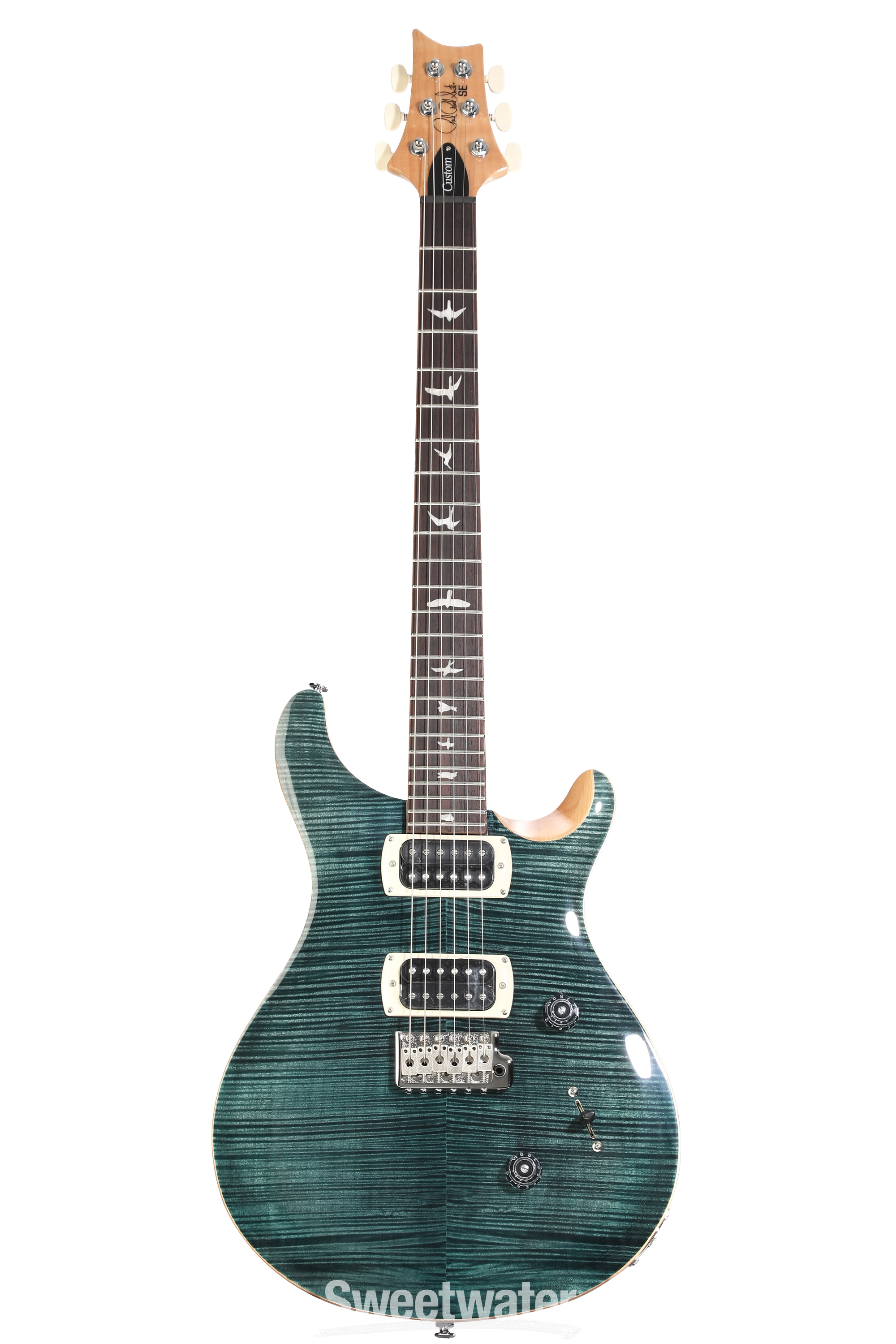PRS SE Custom 24 Electric Guitar - Slate Blue | Sweetwater