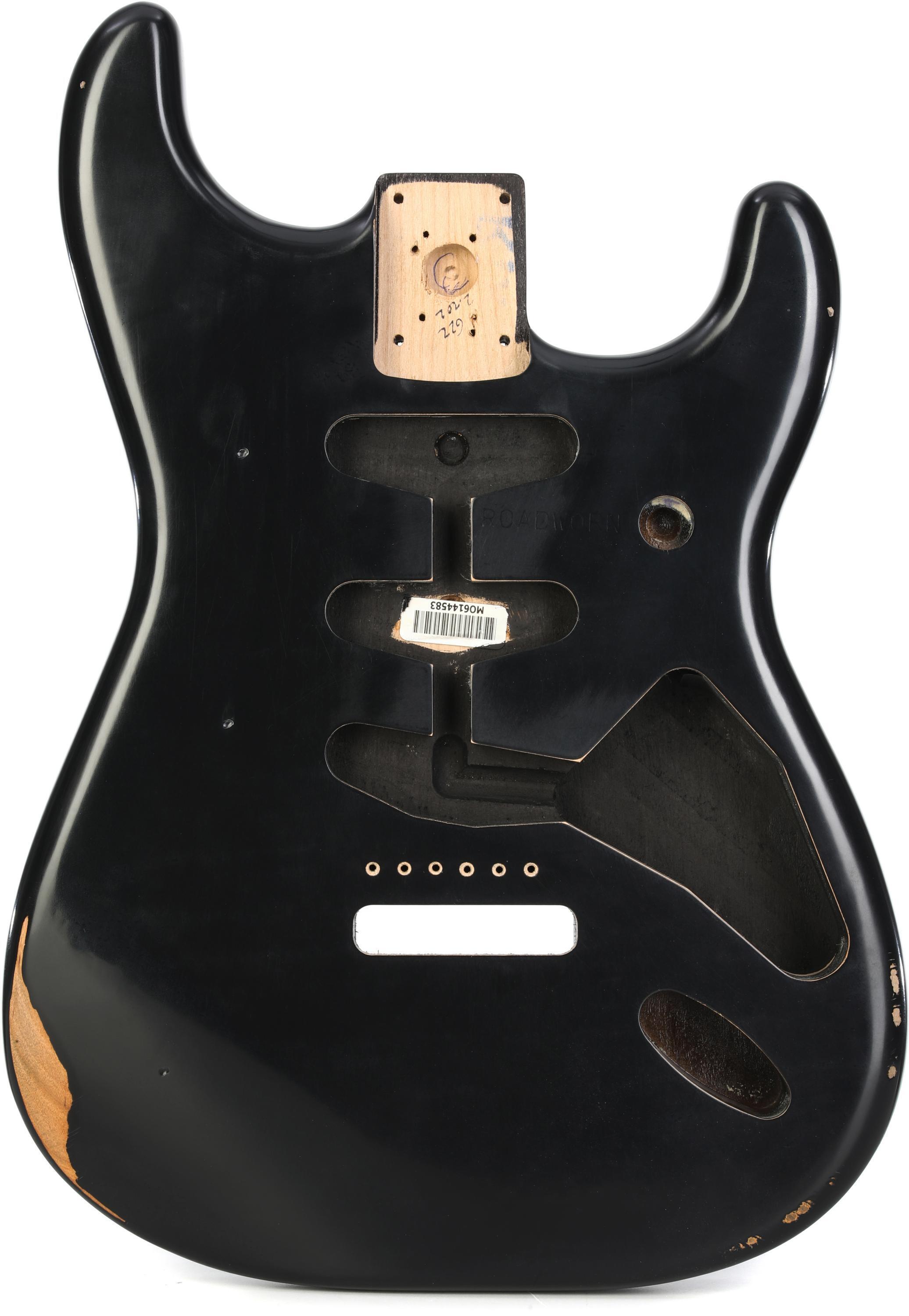 Fender Deluxe Series Stratocaster Body - Black | Sweetwater