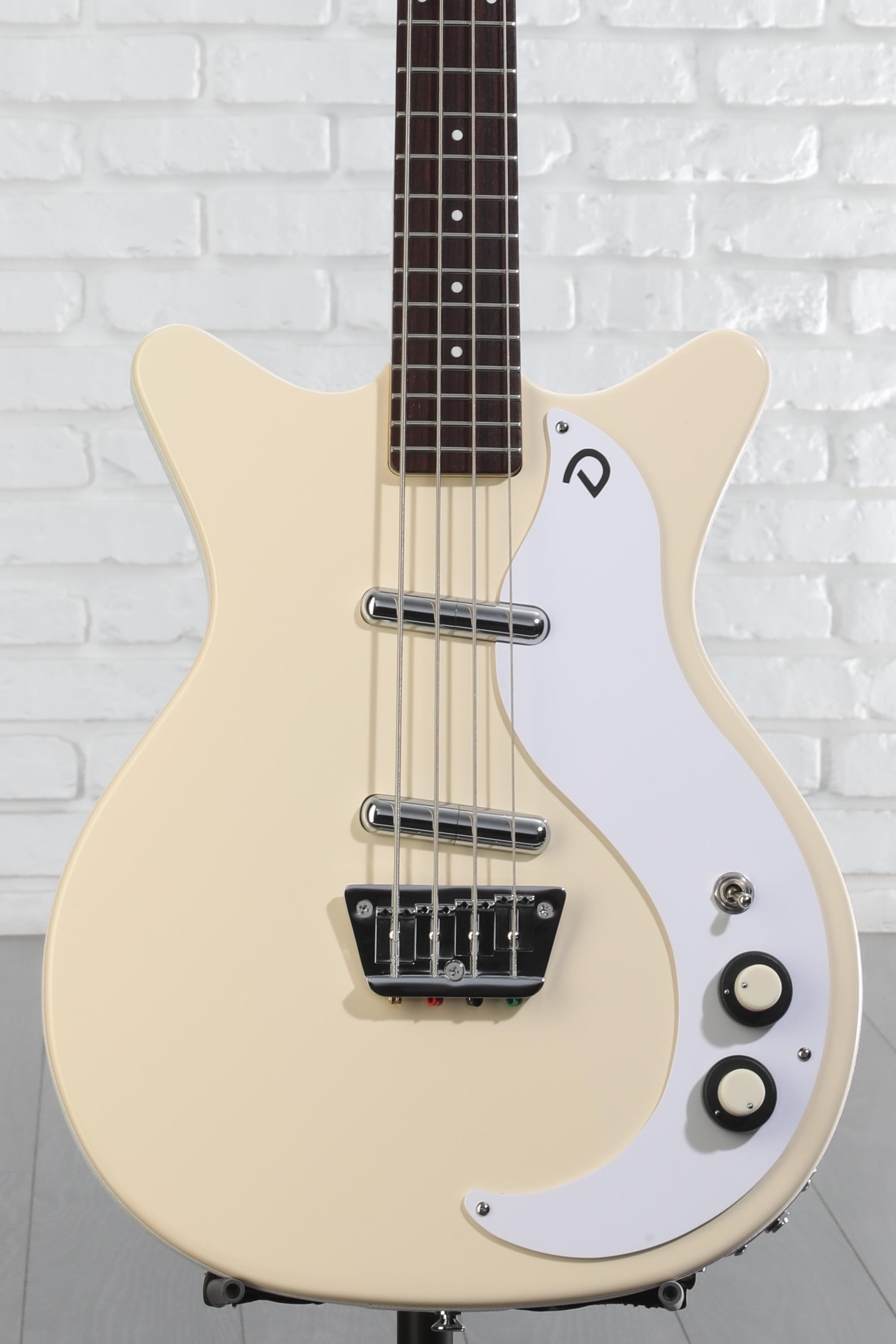 ギター danelectro 59DC Danelectro '59DC Short Scale Bass Guitar - Vintage Cream