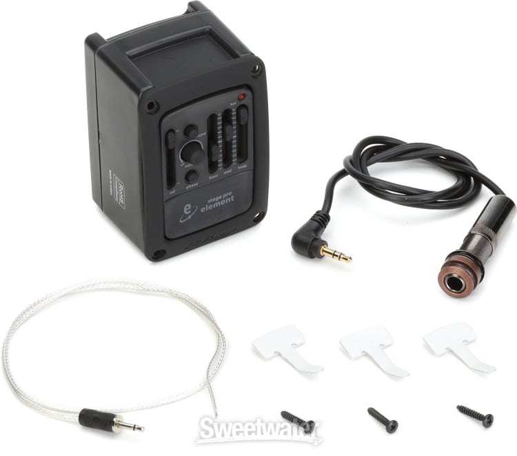 LR Baggs StagePro Element Acoustic Guitar Under-saddle Pickup and Side-mounted Preamp